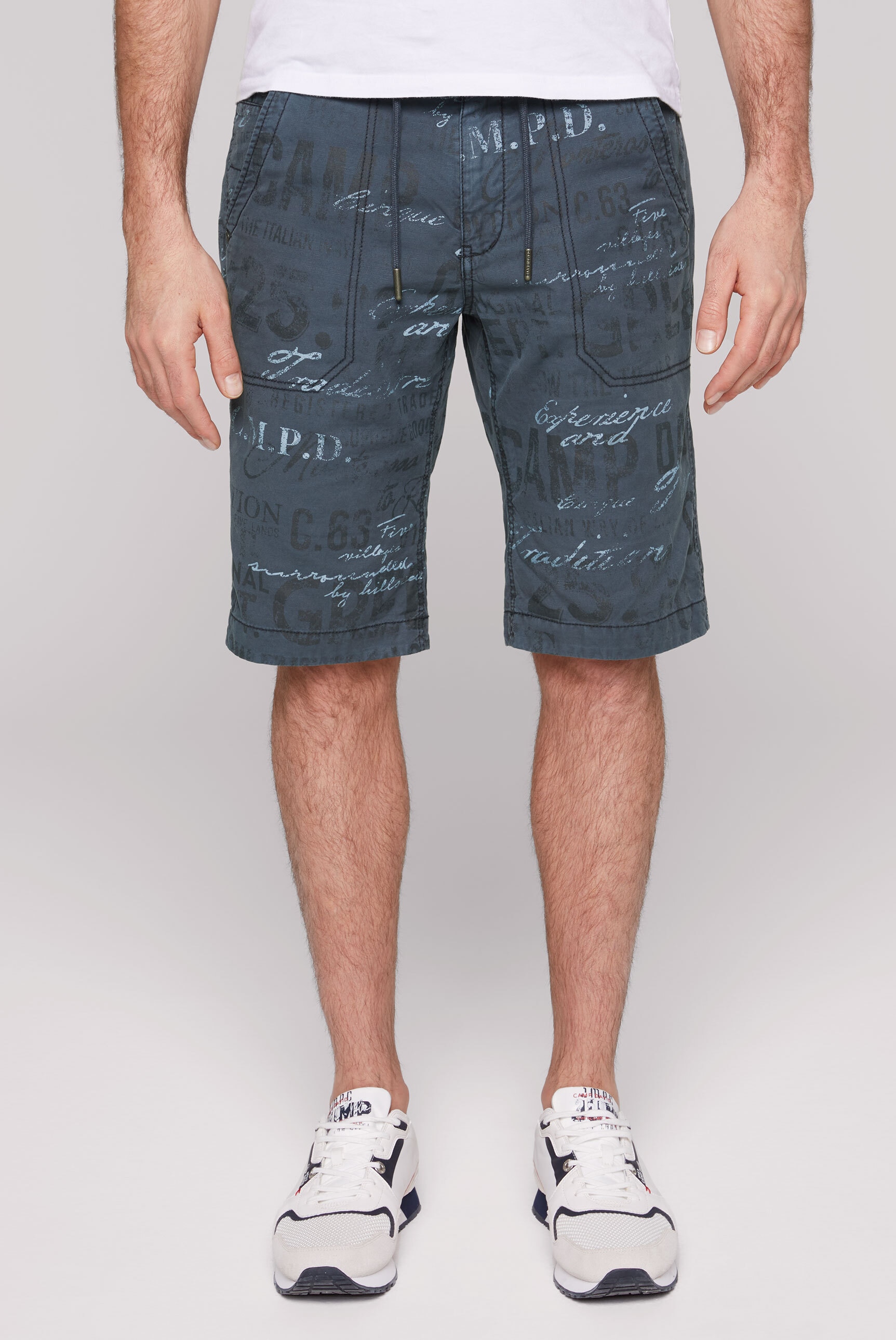 CAMP DAVID Shorts, mit Turn-Up-Saum
