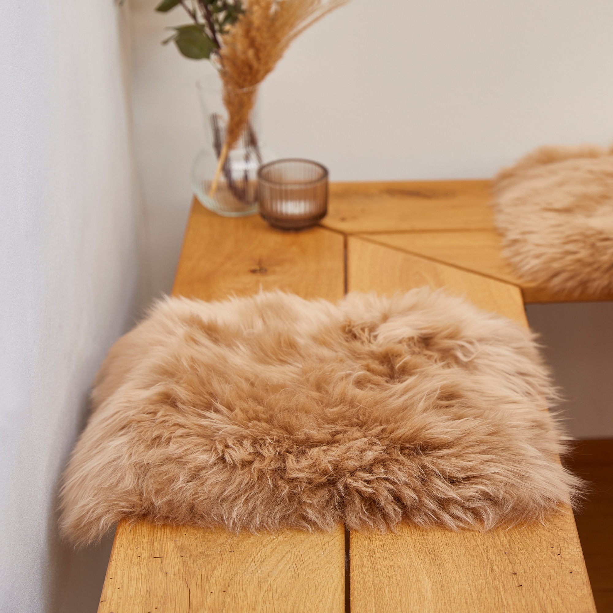 LUXOR living Stuhlkissen "Sitzauflage Lammfell" Sitzauflage, rund oder ecki günstig online kaufen