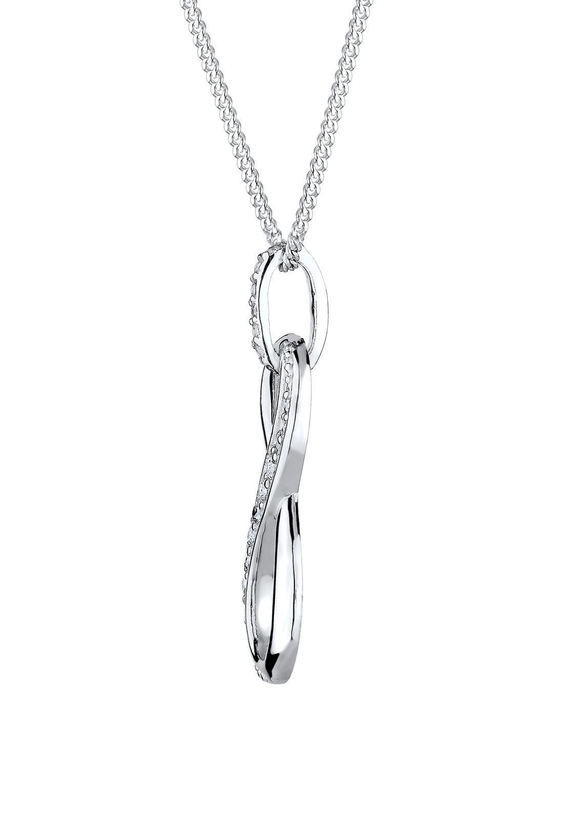 Elli Collierkettchen »Infinity Love Symbol Zirkonia 925 Silber«