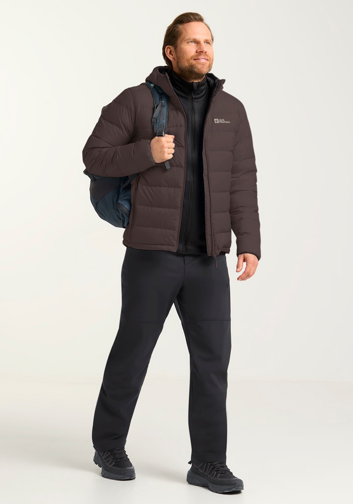 Jack Wolfskin Daunenjacke »ATHER DOWN HOODY M RDS«, mit Kapuze