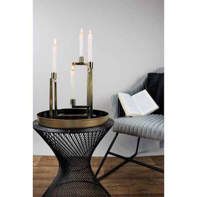 AM Design Kerzenständer »aus Edelstahl«, (1 St.), Stabkerzenhalter, 4 - flammig, Adventsleuchter | BAUR