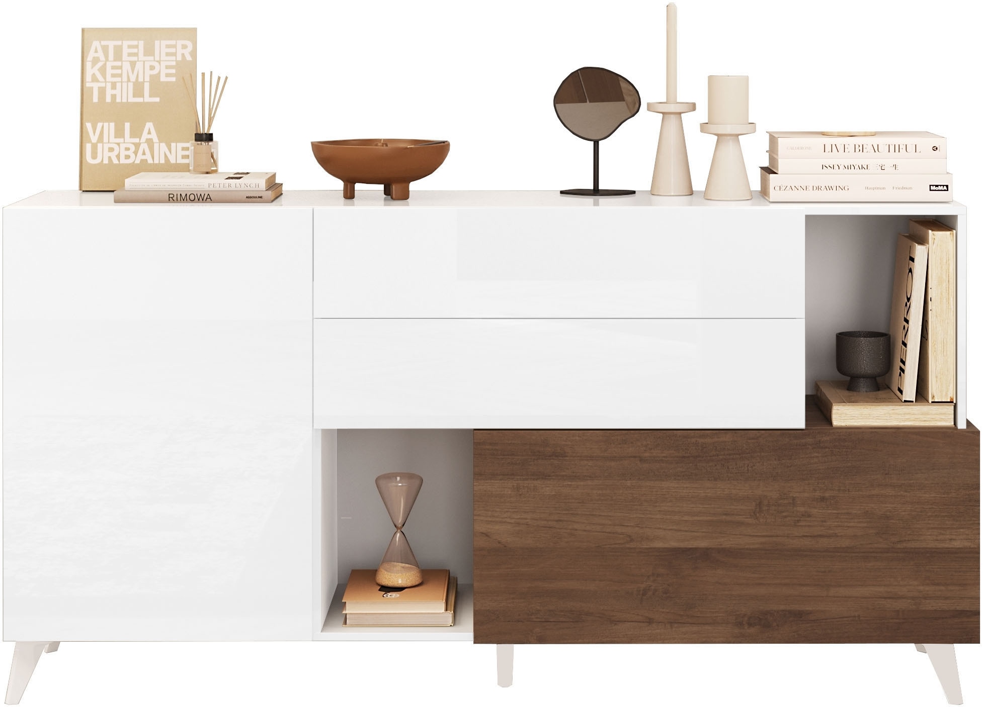 Home affaire Sideboard "Monaco in Breite 181 cm, Anrichte mit Tür, Klappe u günstig online kaufen