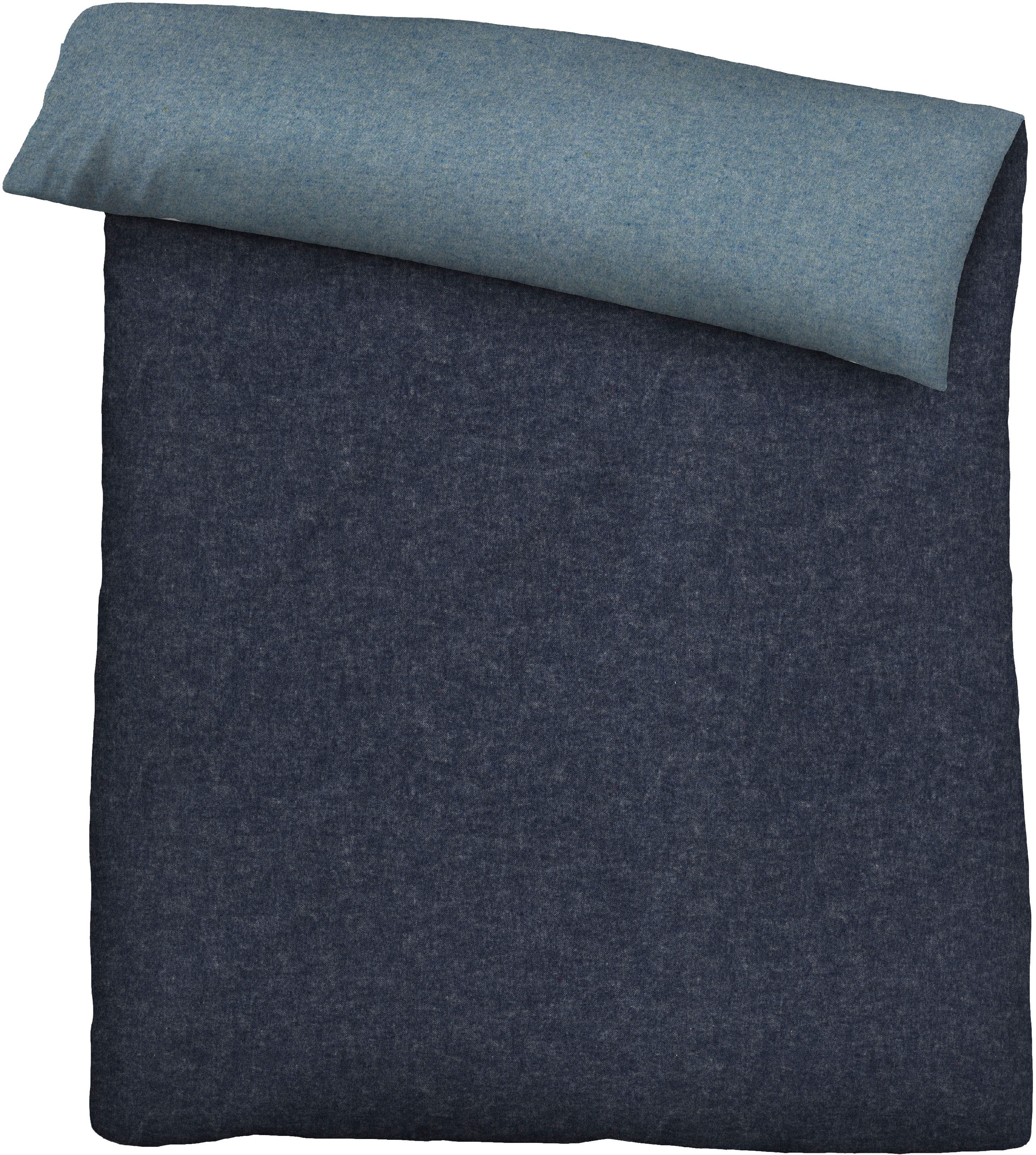 Biberna Wendebettwäsche »Hermal«, aus weicher, wohlig warmer Flanell (Biber) Qualität in Melange Optik, aus 100% Baumwolle, STANDARD 100 by OEKO-TEX® zertifiziert, Made in Germany