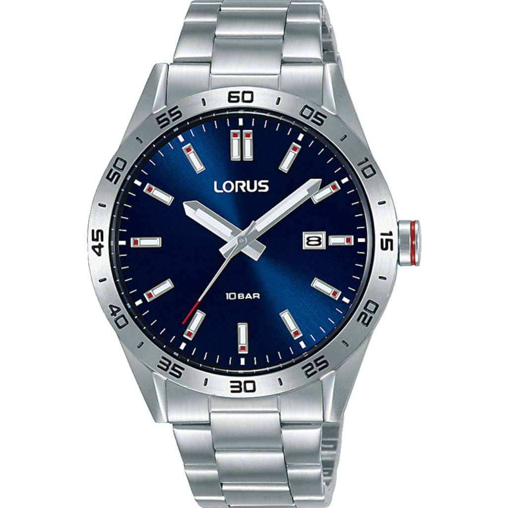 LORUS Quarzuhr »RH961NX9«, Armbanduhr, Herrenuhr, Datum