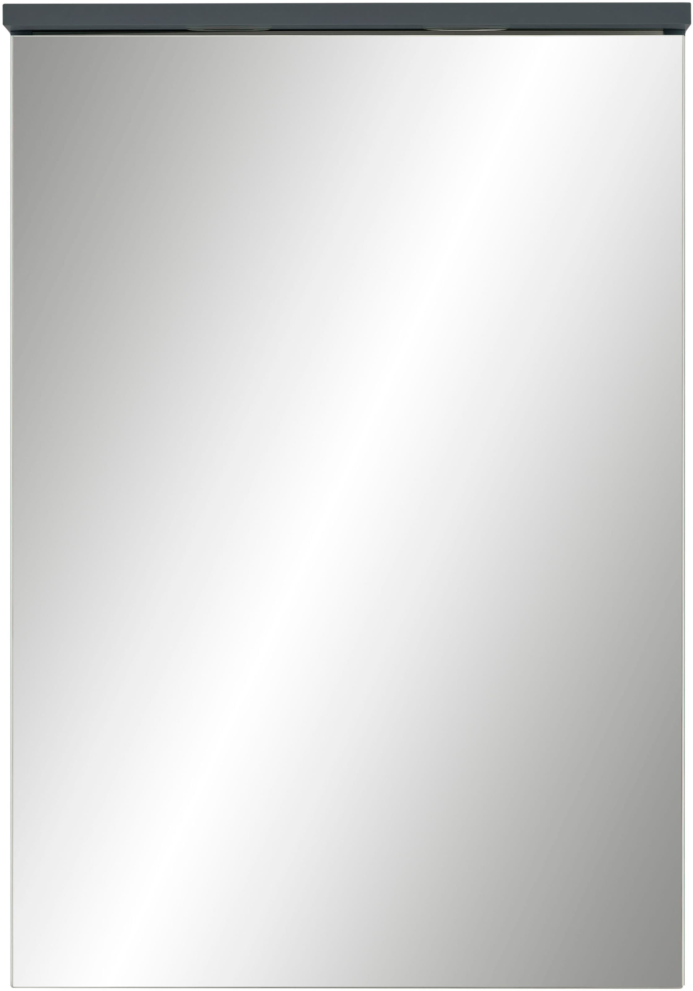 Schildmeyer Badezimmerspiegelschrank »Jesper Breite 50,4 cm«, Mit LED-Beleuchtung und Schalterbox,höhenverstellbare Glaseinlegeböden