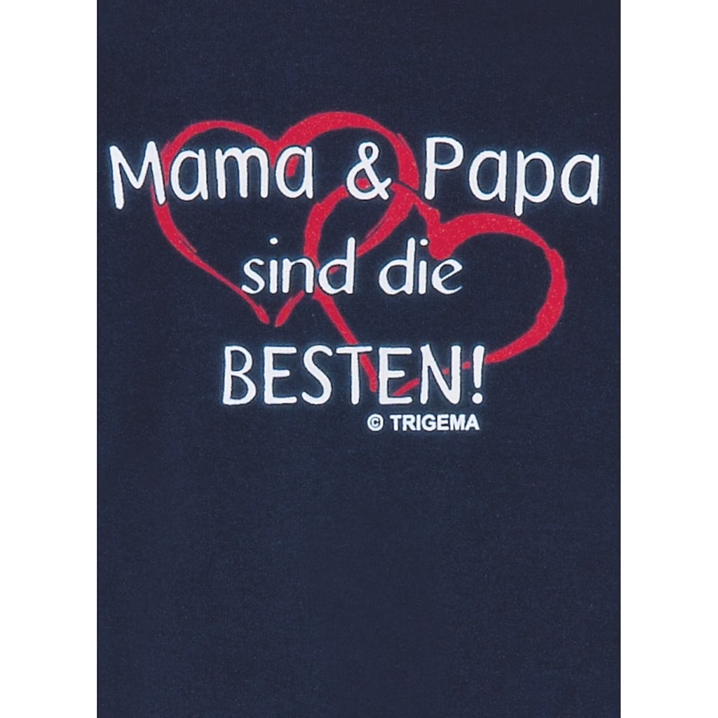 Trigema T-Shirt »TRIGEMA T-Shirt Mama & Papa«, (1 tlg.)