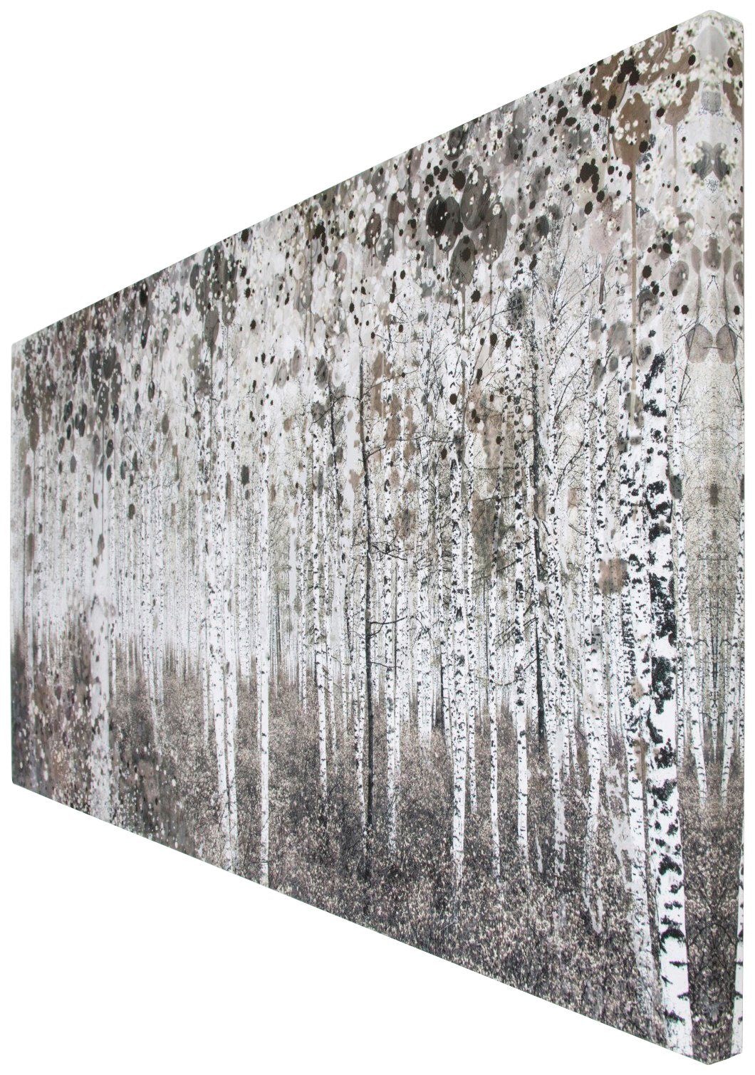 Thumbnail - Art for the home Leinwandbild "Birkenwald" Wald Aquarell Wald 60 x 120 cm