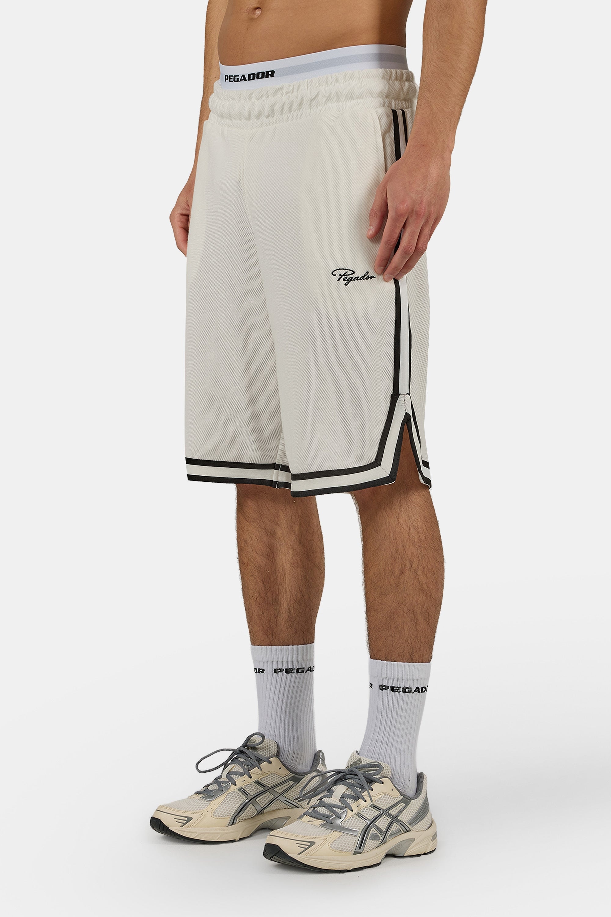 PEGADOR Sweatshorts »Signar Pique Basketball Shorts«  Baumwolle, regular fit