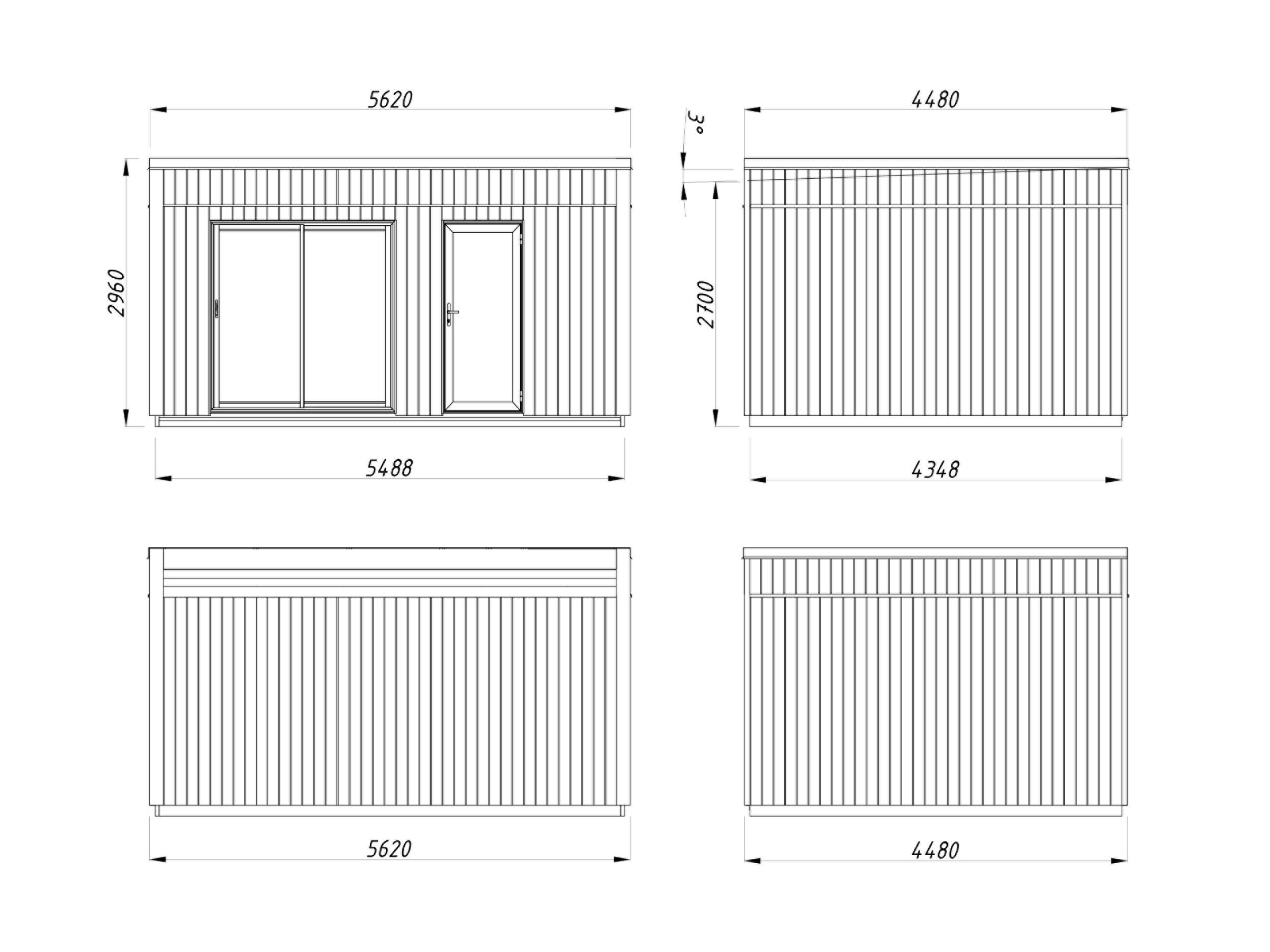 Palmako Gartenhaus »Johanna 19,4 m²«