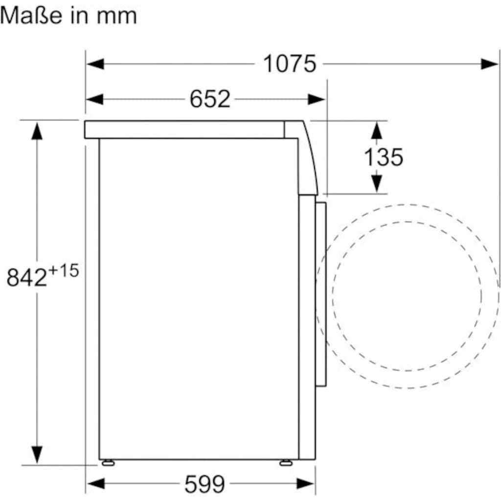 SIEMENS Wärmepumpentrockner »WT45HVA1«, iQ300, 8 kg