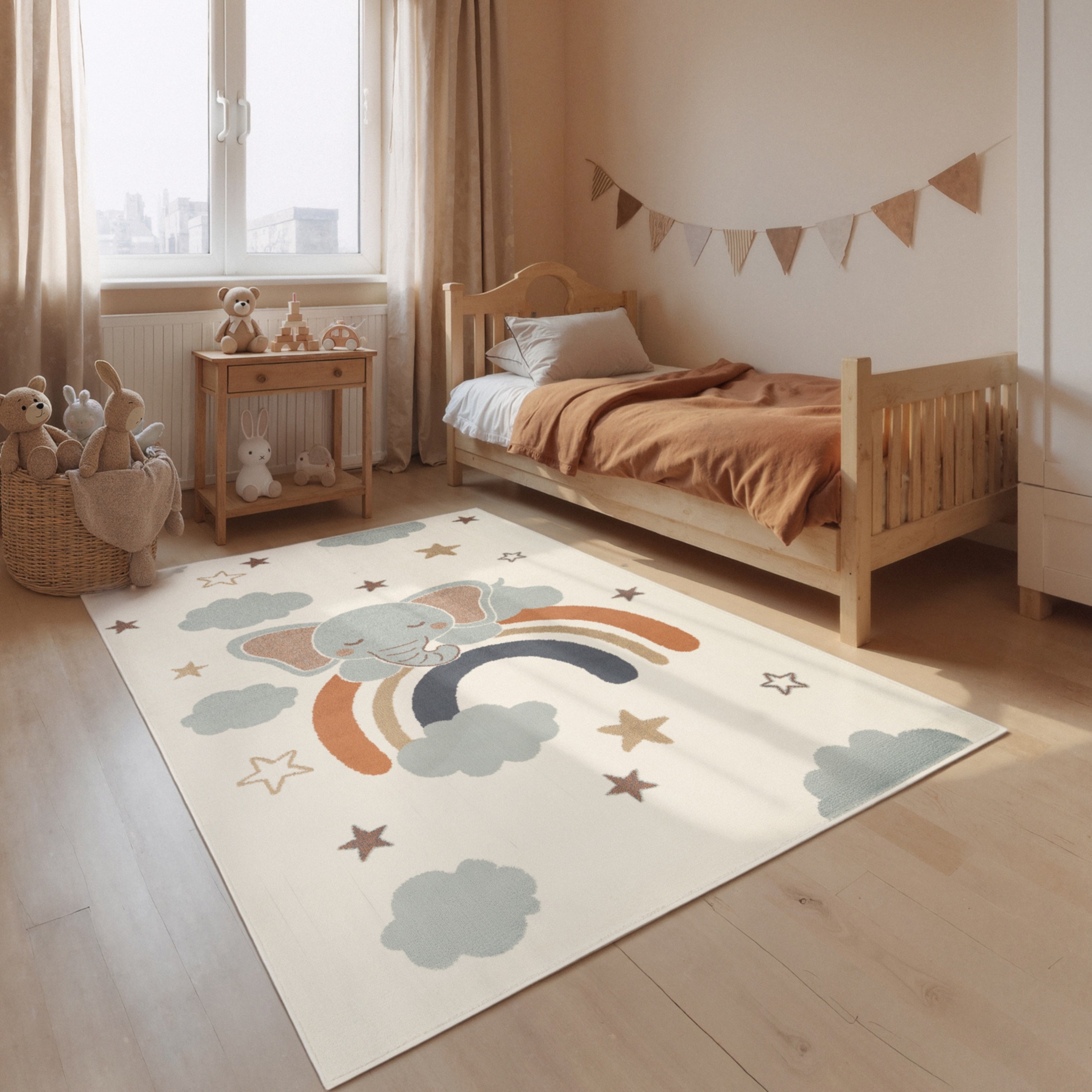 HANSE Home Kinderteppich "Dreamy Jumbo" rechteckig 10 mm Höhe Pflegeleicht, Weich, Kinderzimmer, Spielteppich, Spielunterlage