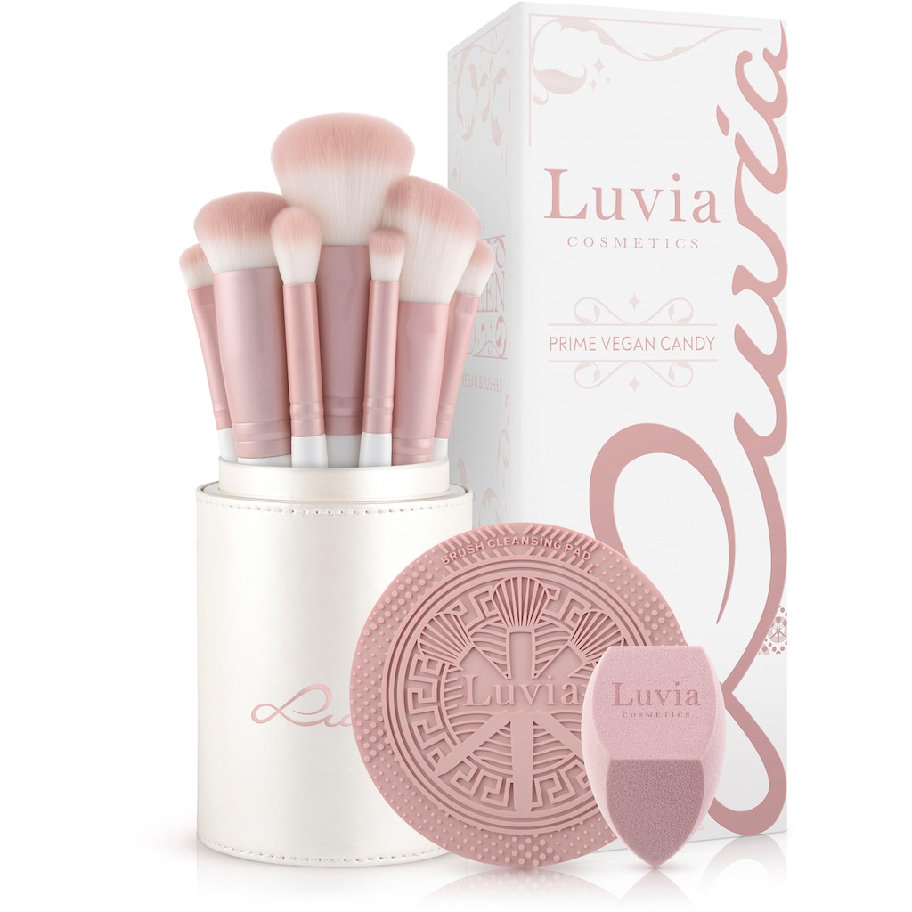 Luvia Cosmetics Kosmetikpinsel-Set »Prime Vegan Candy«, (10 tlg.)