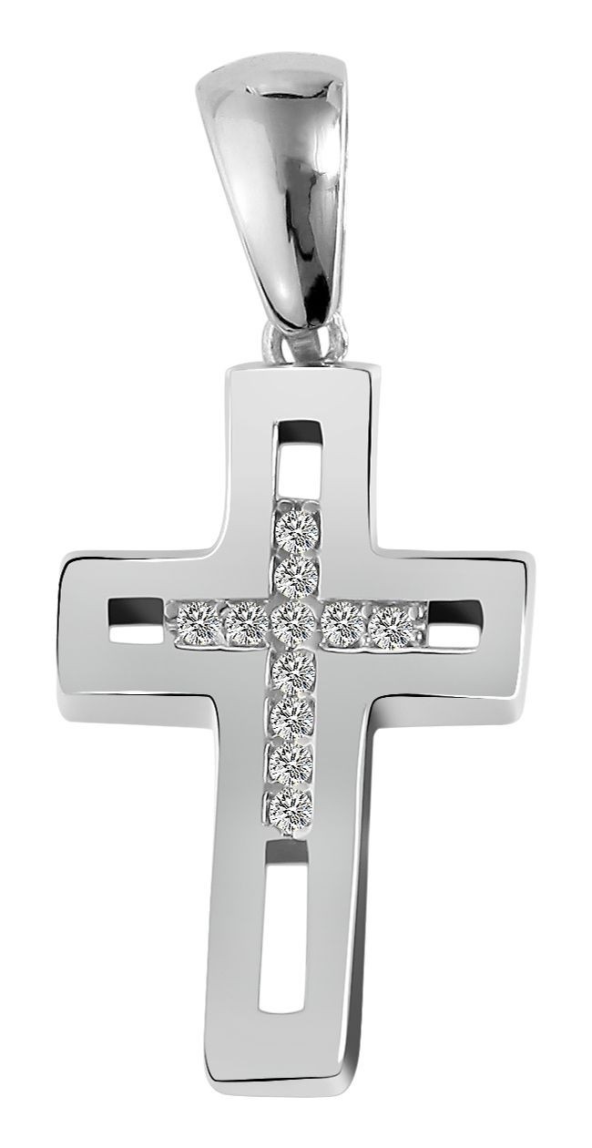 Adelia´s Kettenanhänger »Neuheit 2025 - eleganter Kreuz Anhänger aus 925 Sterling Silber«