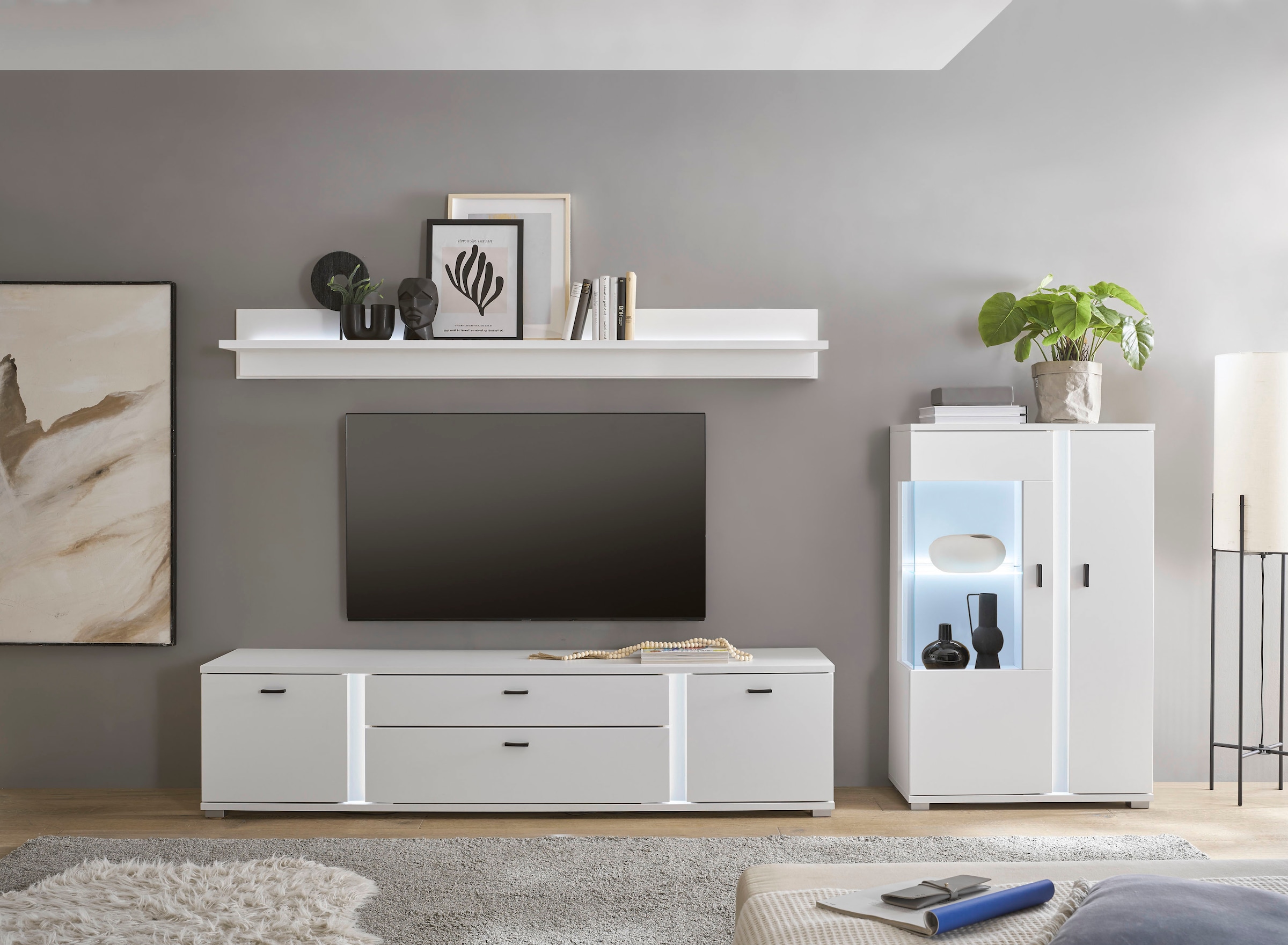 Home affaire Wohnwand "LONG ISLAND" Set, 3 Stk. tlg. günstig online kaufen