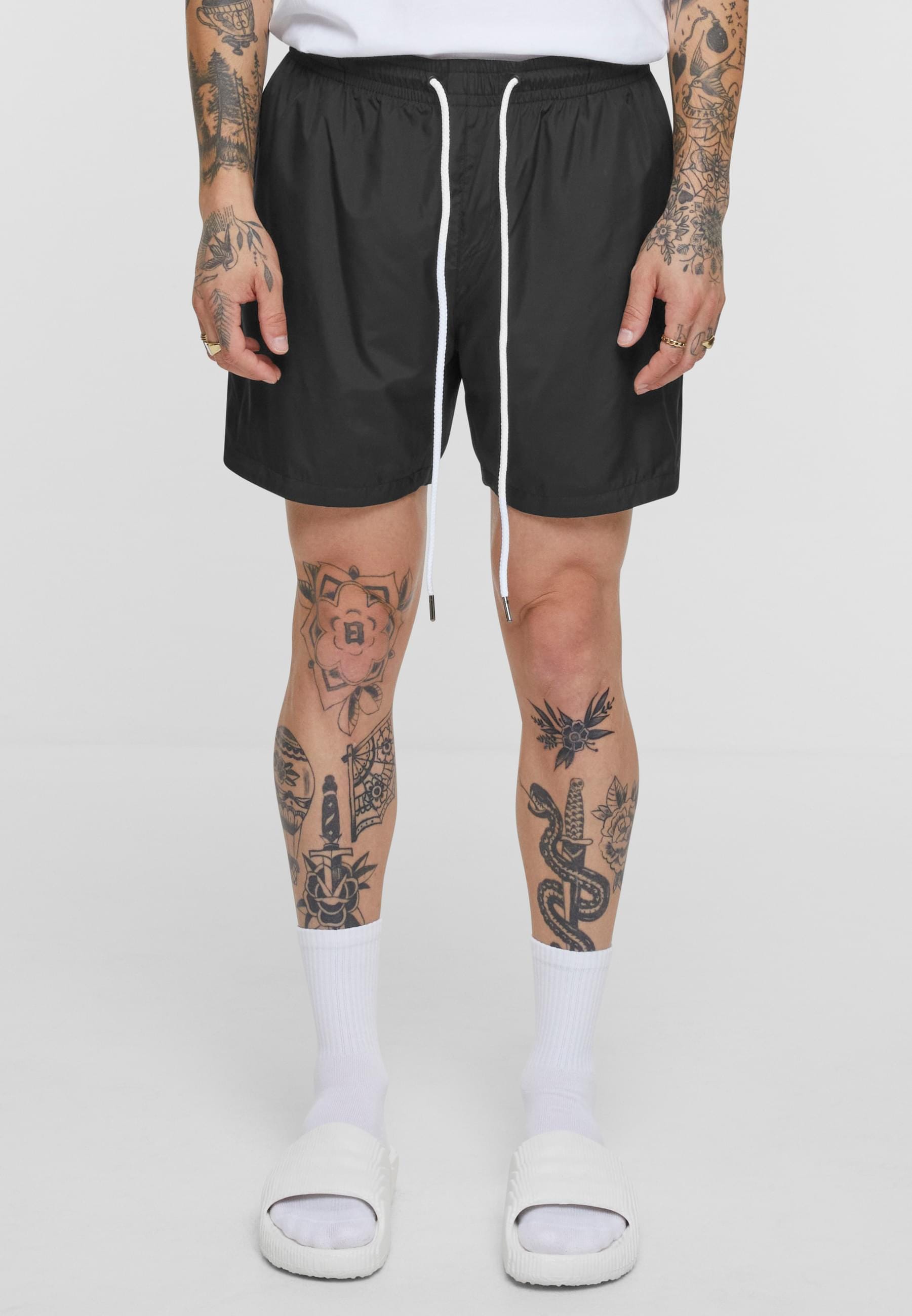 URBAN CLASSICS Shorts »Urban Classics Herren Basic Running Shorts«, (1 tlg.)