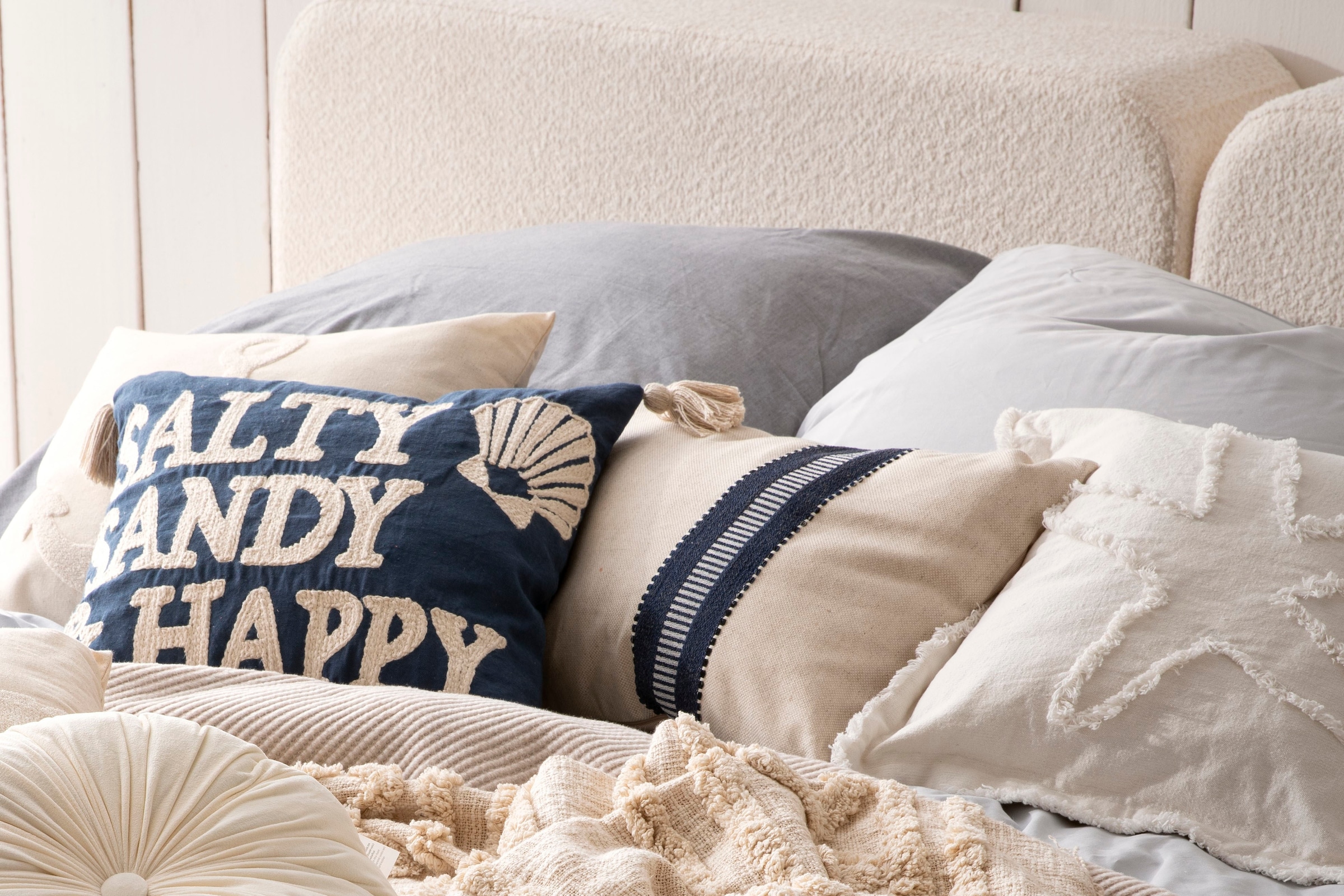 done.® Dekokissen »CUSHION SEALIFE SALTY SANDY HAPPY«