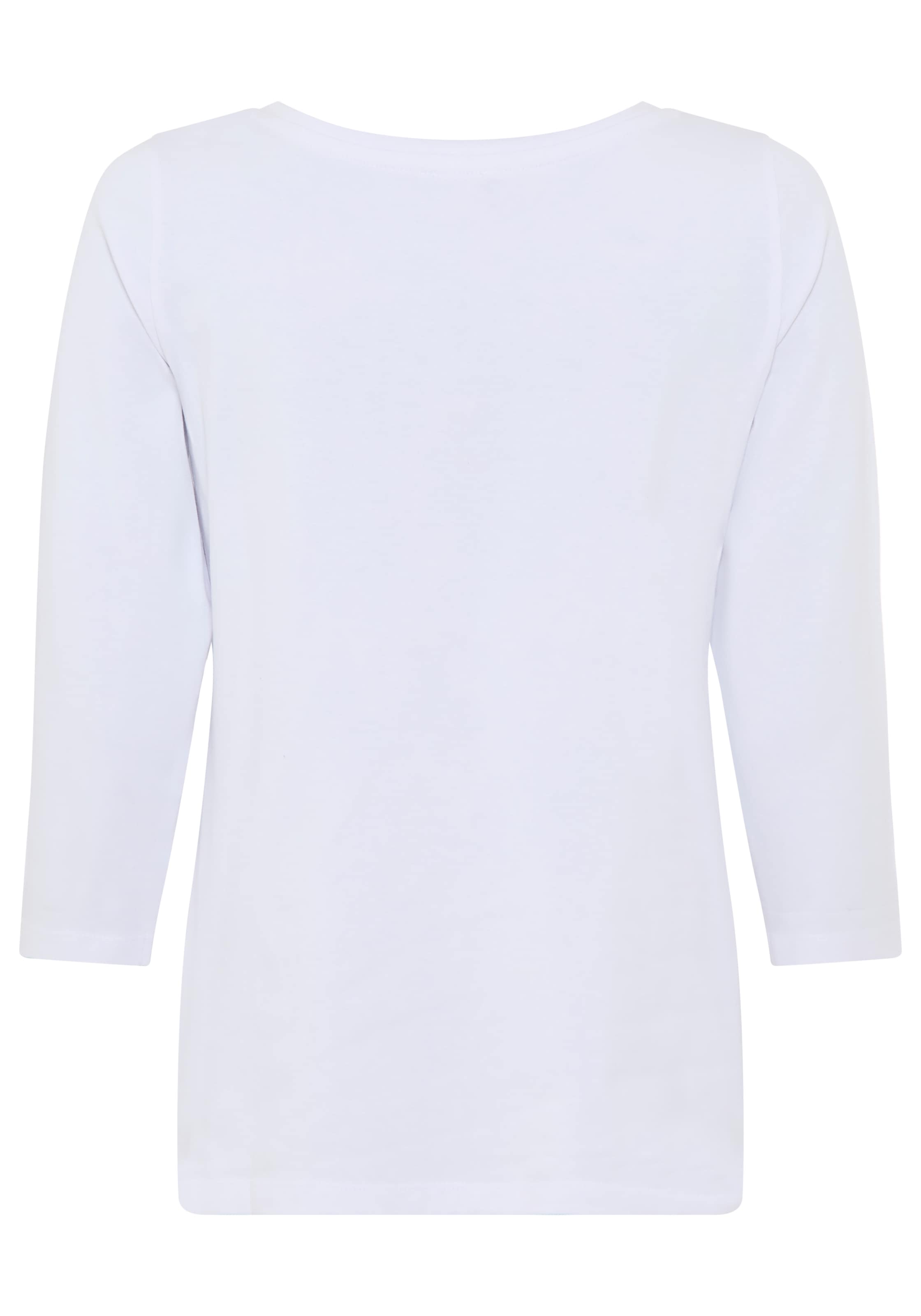 Laura Scott 3/4-Arm-Shirt Basic-Stil, 3/4-Ärmellänge, U-Boot-Ausschnitt, ohne Tasche