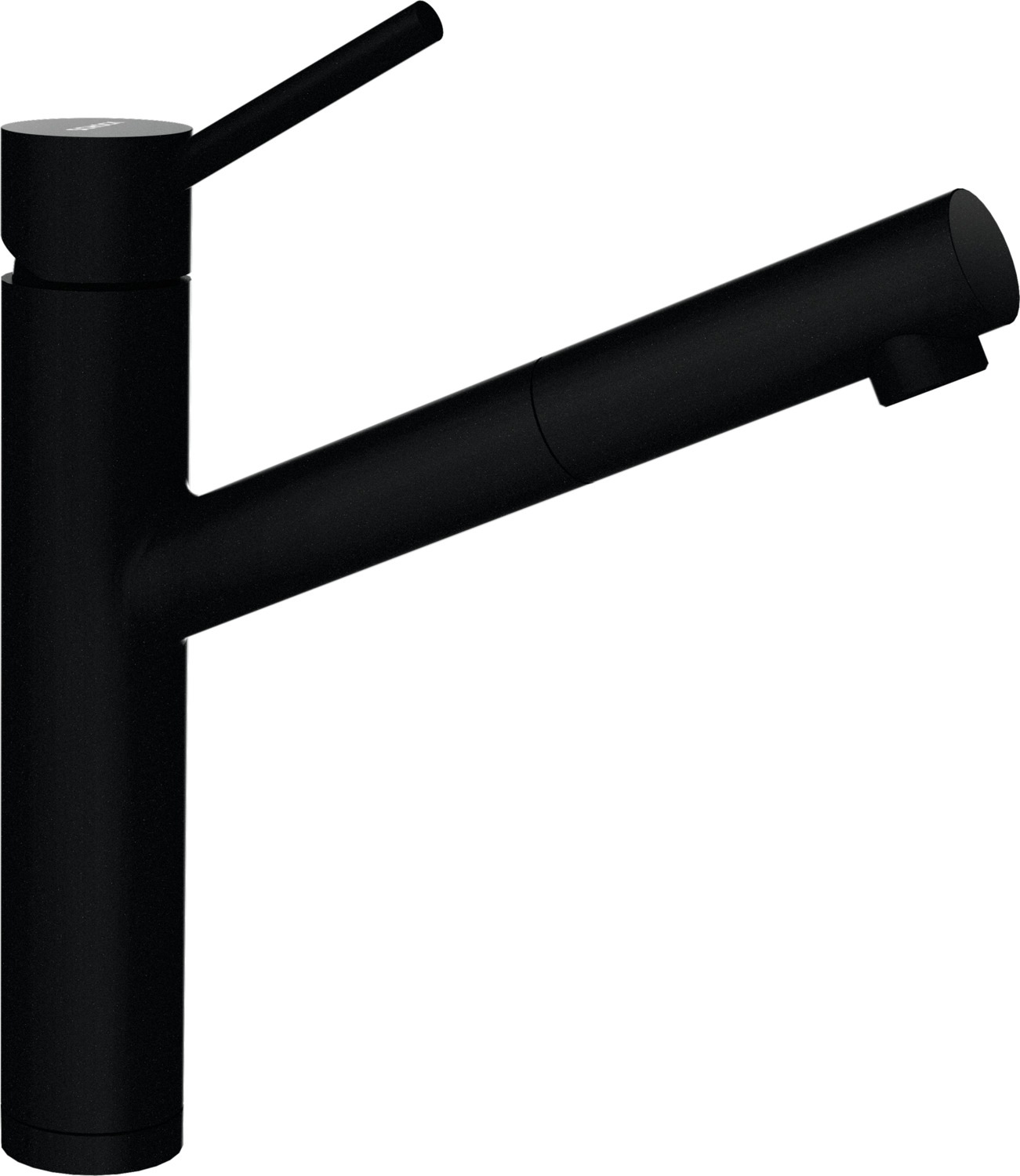 SCHOCK Küchenarmatur "Altos", B/H/T: 20,9cm x 27,5cm, schwarz, Armaturen, Hochdruck, ausziehbarer Auslauf, Flüsterperlator, Rückflussverhinderer