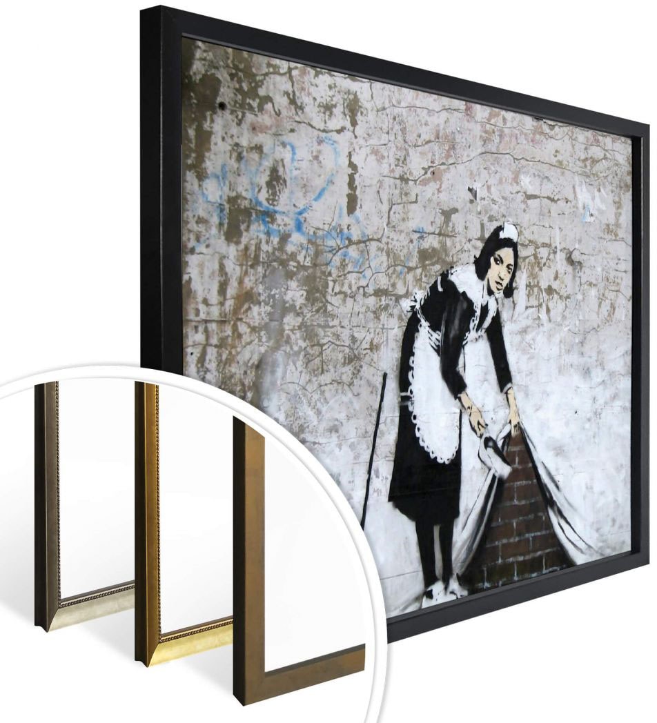 Wall-Art Poster »Graffiti Bilder Maid in London«, Menschen, (1 St.), Poster ohne Bilderrahmen
