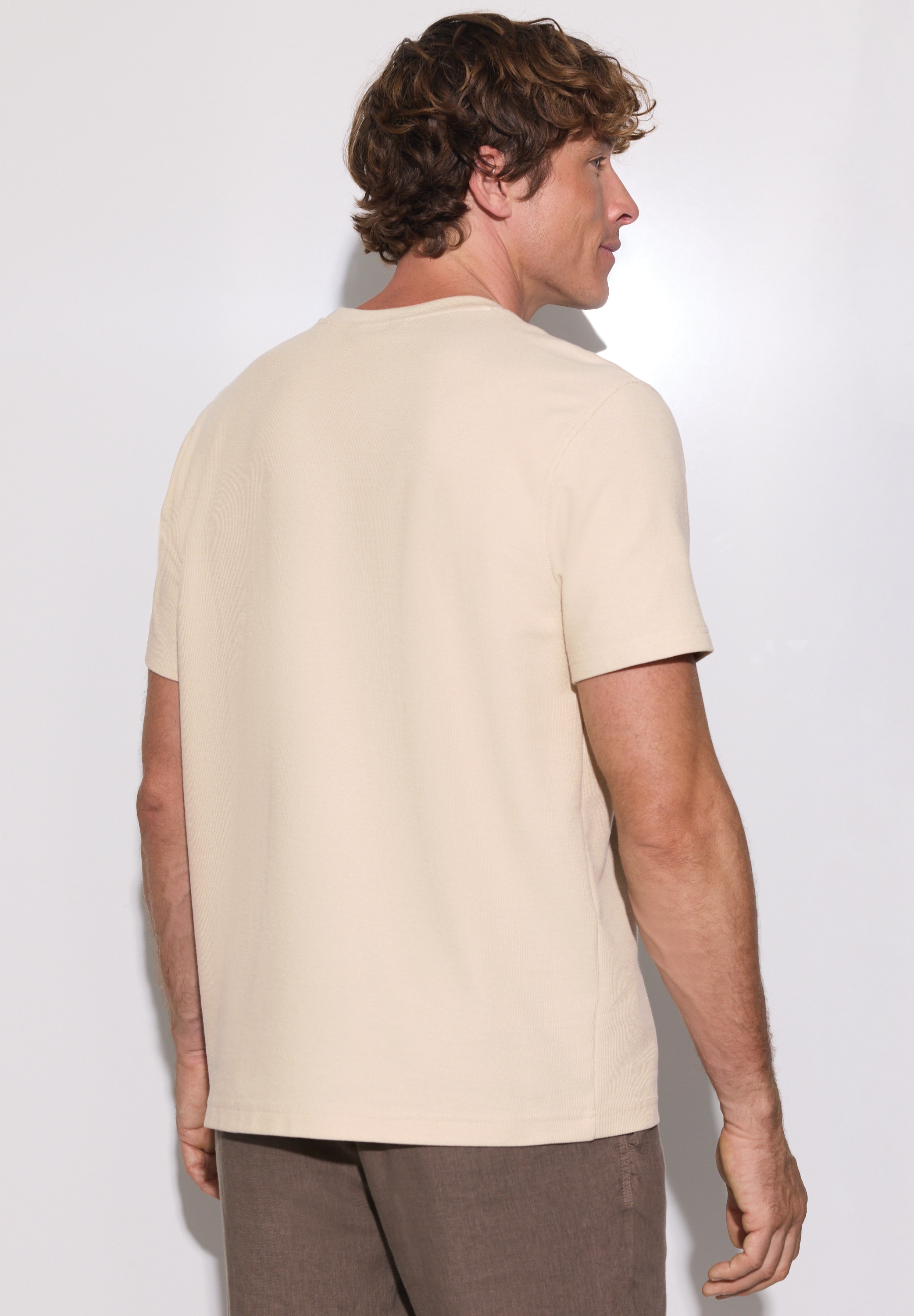 STREET ONE MEN Langarmshirt im soften Baumwoll-Mix