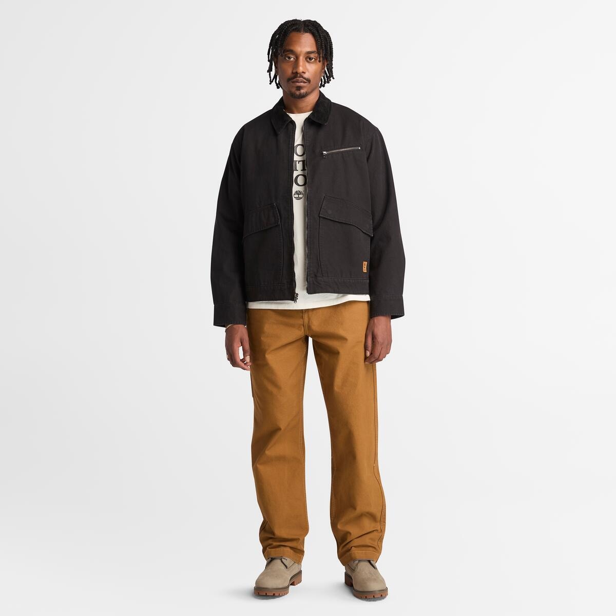 Timberland Kurzjacke »Strafford Washed Canvas Jacket«, (1 St.), in großen Größen