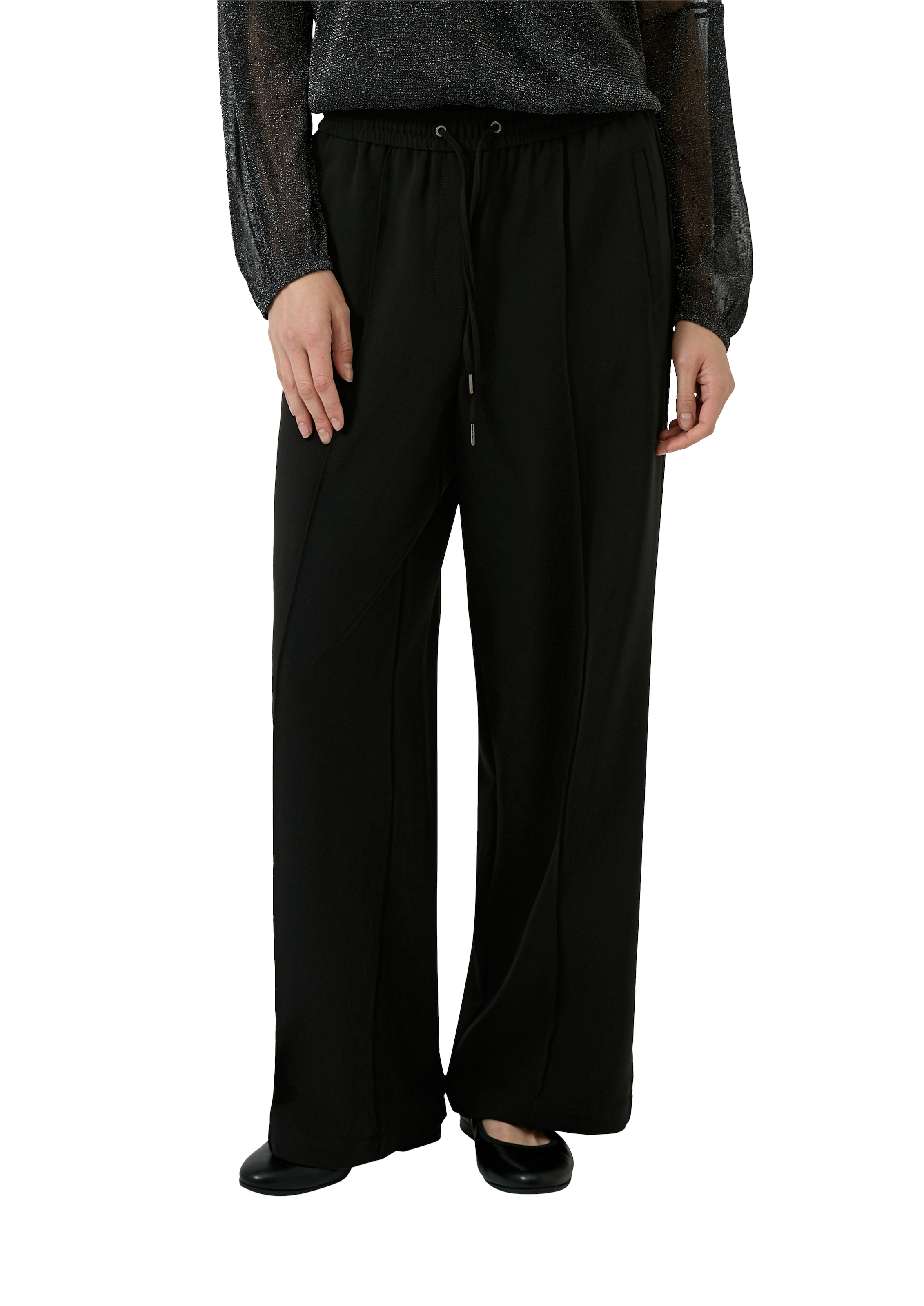 s.Oliver Stoffhose mit Bügelfalte und Kordelzug günstig online kaufen