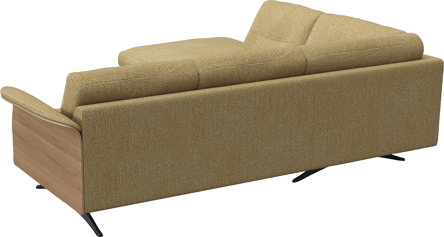 FLEXLUX Ecksofa »Glow, super bequem durch hochwertigem Sitzaufbau mit Federkern, L-Form«, Modernes skandinavisches Design