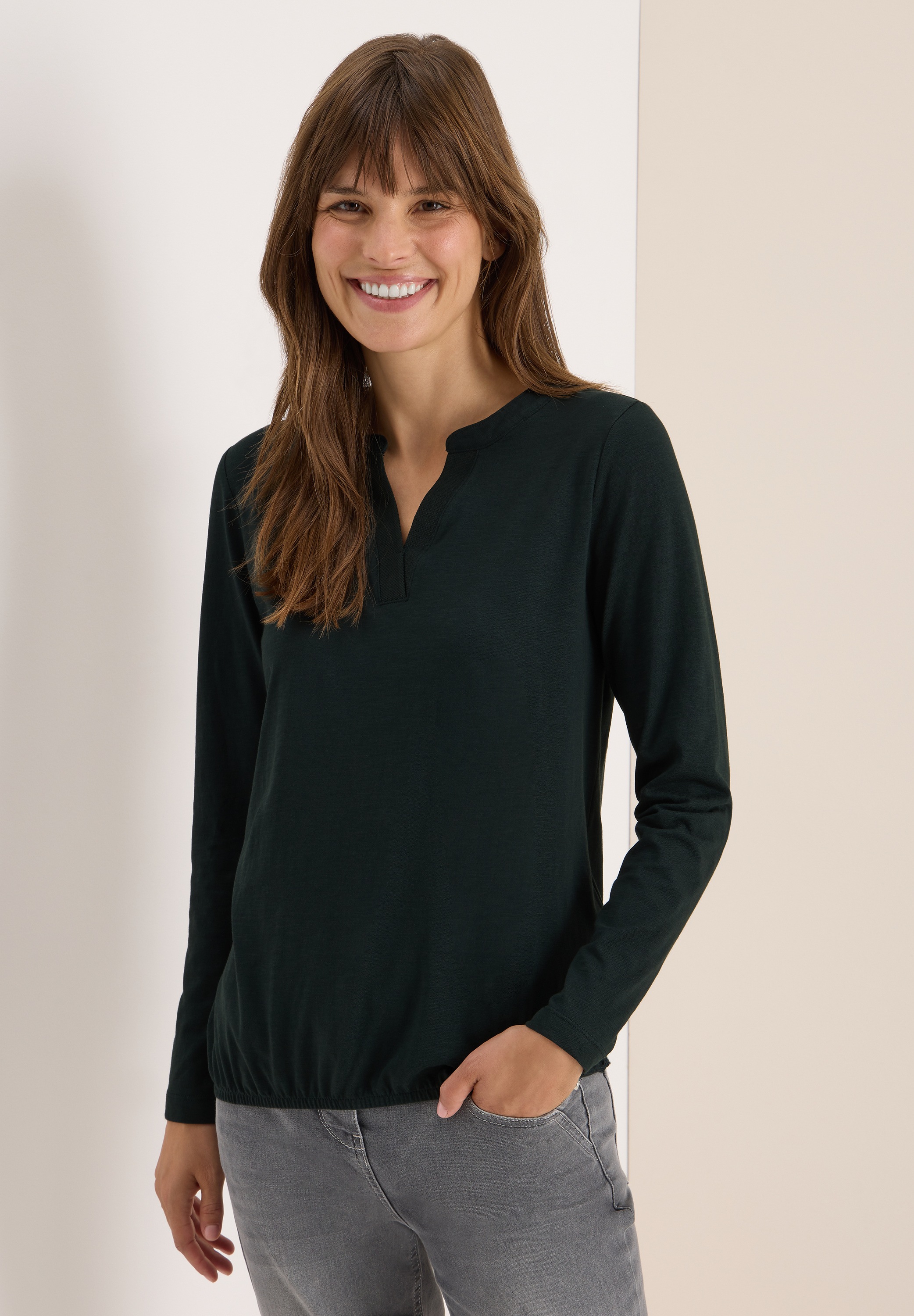 Cecil Langarmshirt, aus reiner Baumwolle günstig online kaufen