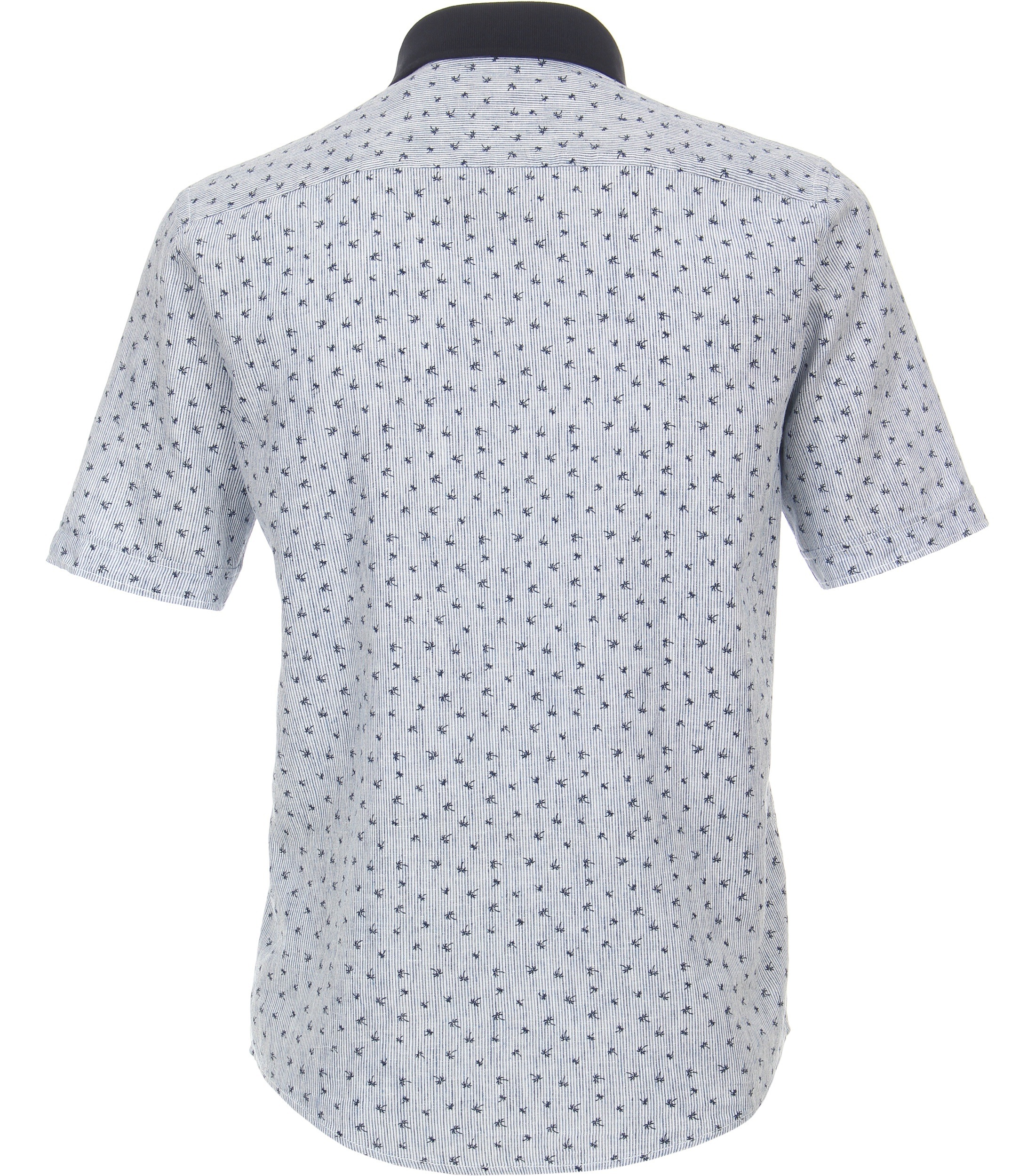 CASAMODA Kurzarmhemd "CASAMODA Leinenhemd Kurzarm Print" günstig online kaufen