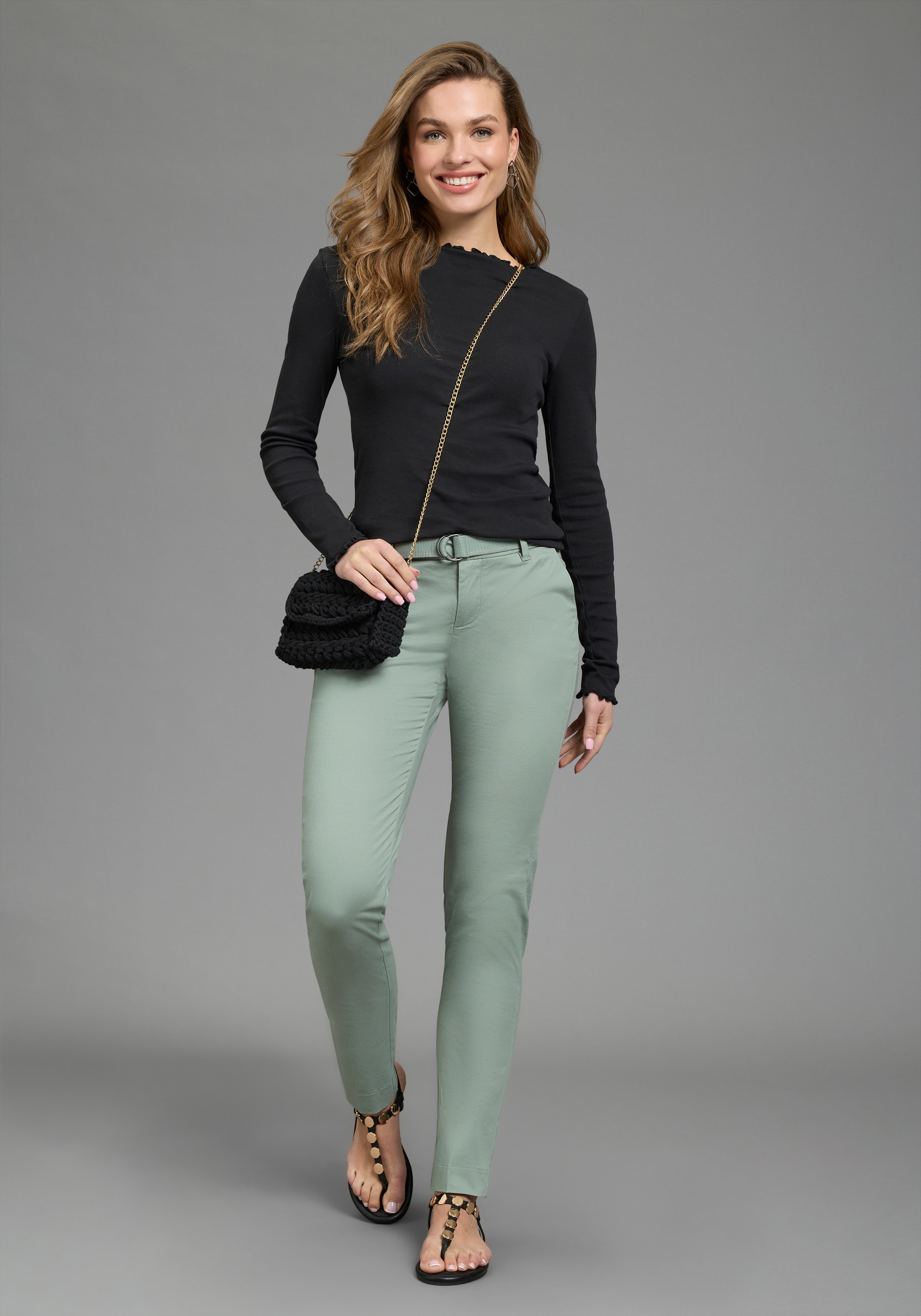 AJC Damen Chino Hose Salbei Größe 42 3