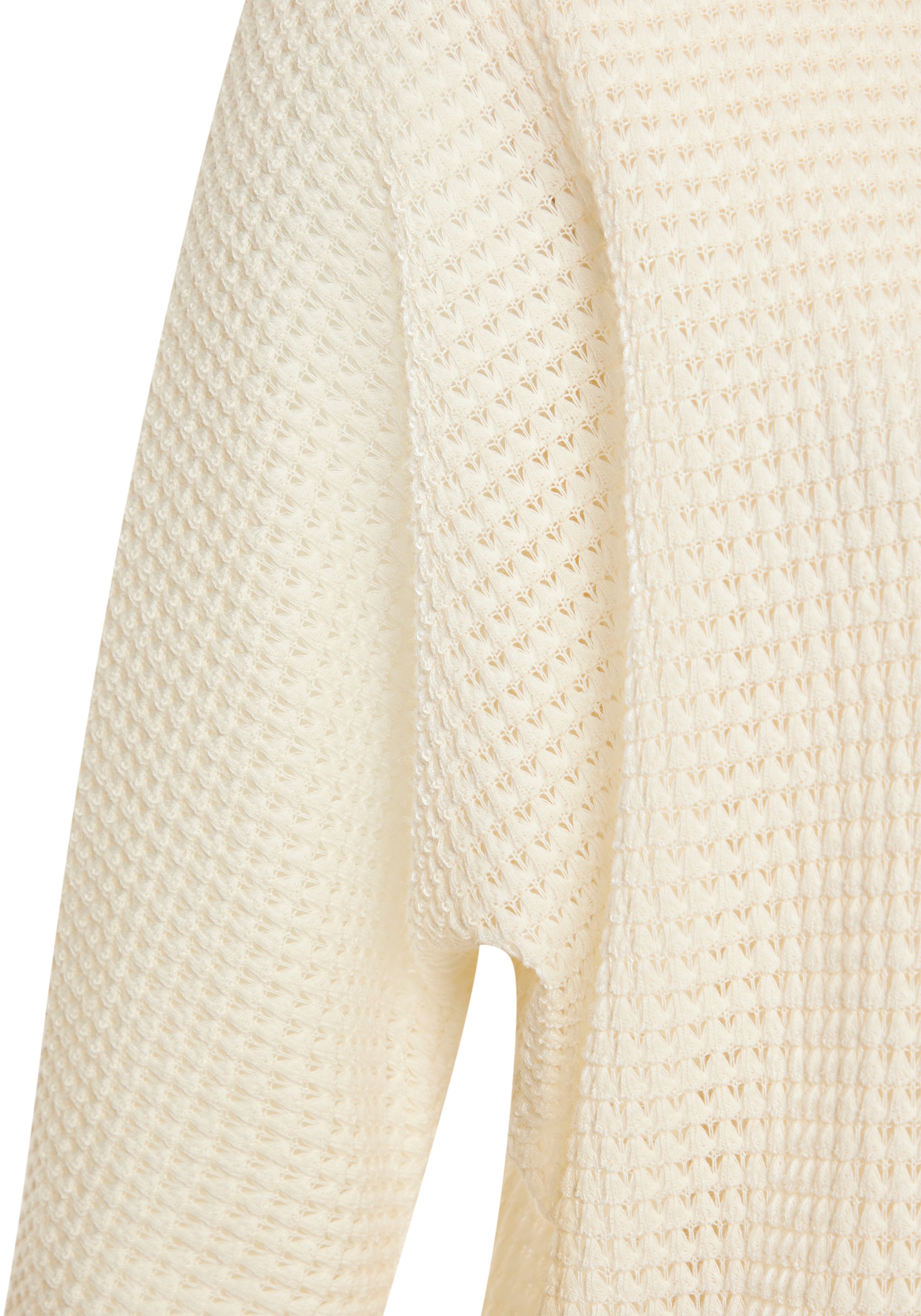 Vivance Langarmshirt »mit modischer Waffelstruktur«, aus bügelfreier Strickqualität