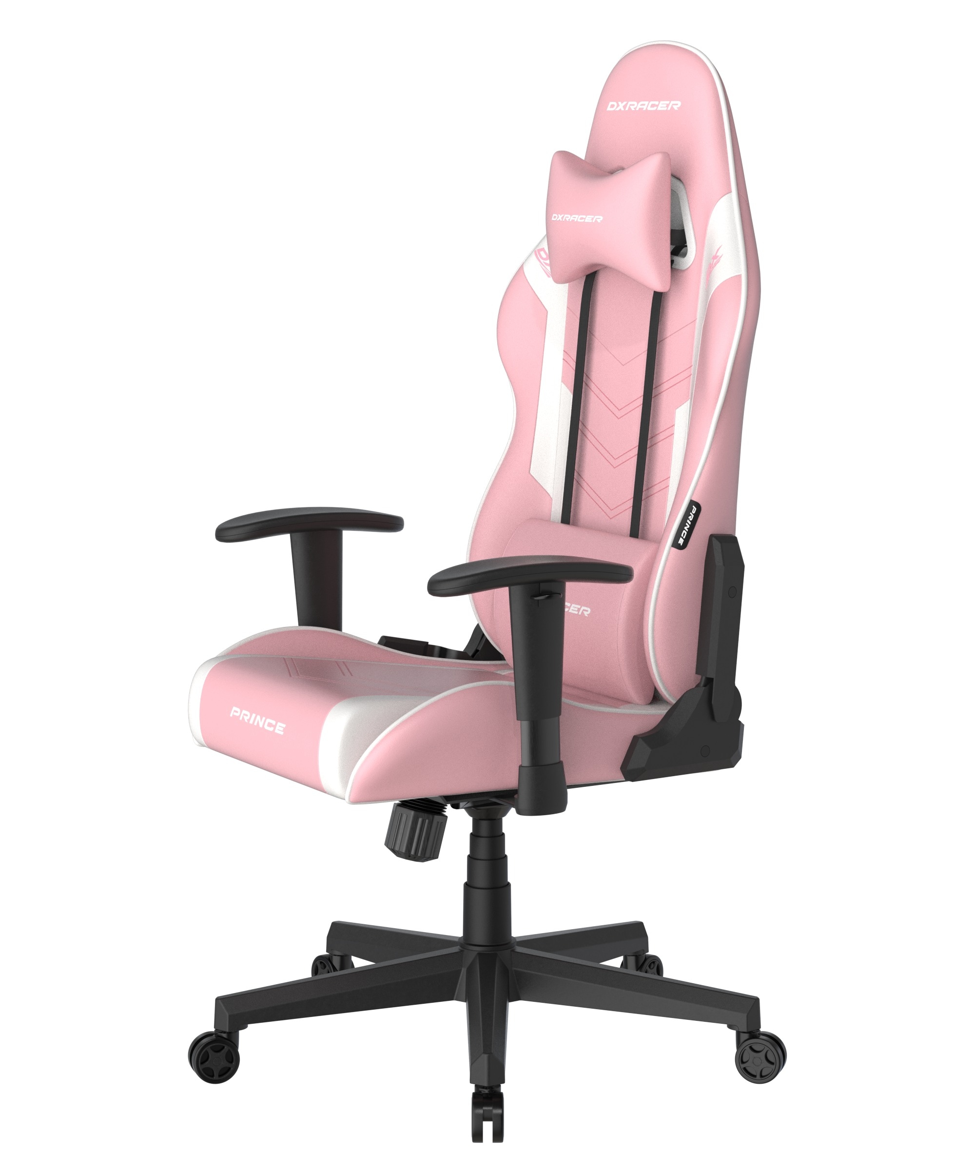 DXRacer Gaming-Stuhl »Prince Gaming Chair Regular L, PVC, pink weiß«