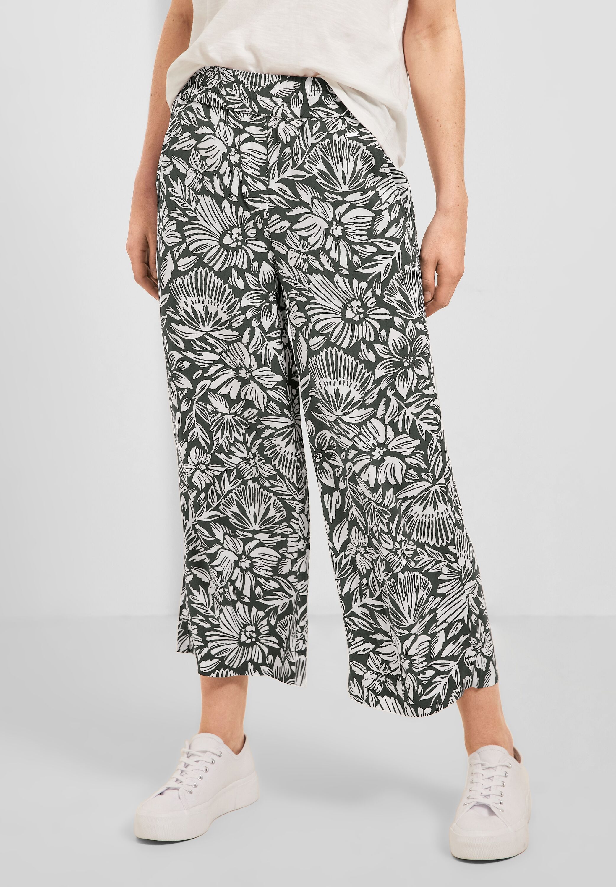 Pantaloni Estivi 3/4 Donna Cecil – Viscosa Morbida, Vita Con Elastico E Tunnel, Lavabili In Lavatrice