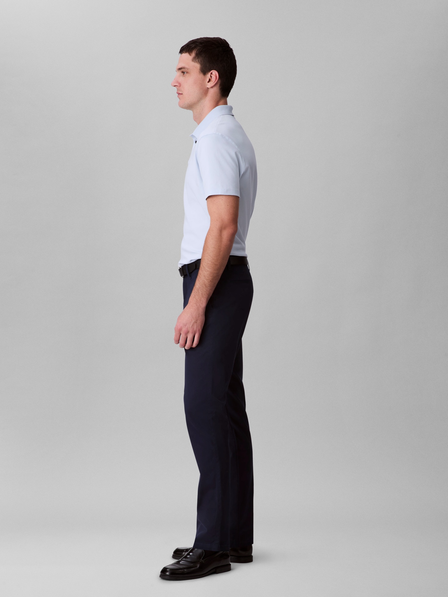 Calvin Klein Stoffhose »SLM CTTN STRTCH CHN«, Mit Gürtelschlaufen