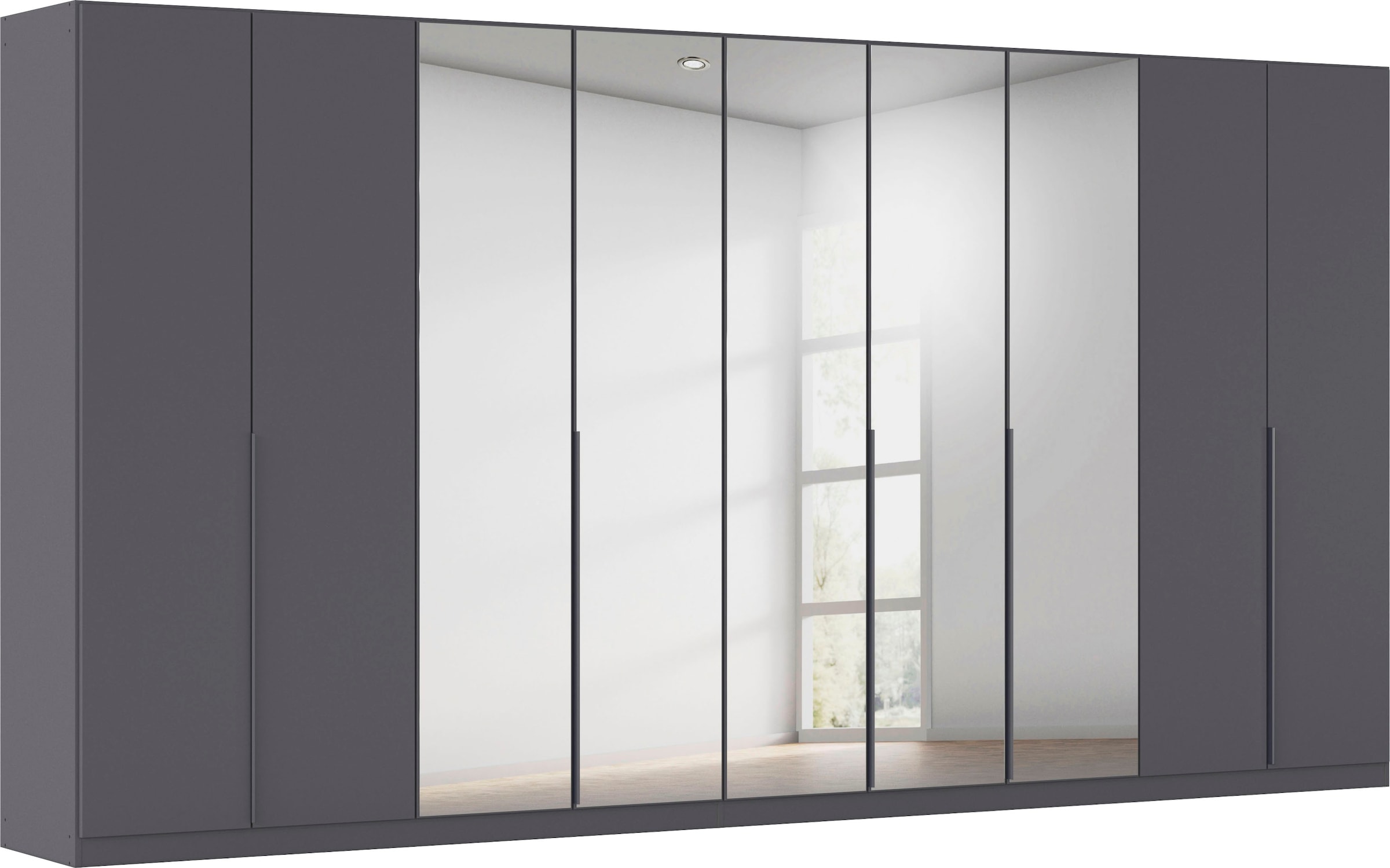 OTTO home Drehtürenschrank "Kleiderschrank Schrank Garderobe AGORDO mit Dekor- oder Hochglanzfront" in zwei Griff-Farben, Breiten 91-405 cm, durchdachte Innenausstattung, in 8 Breiten und 2 Höhen MADE IN GERMANY