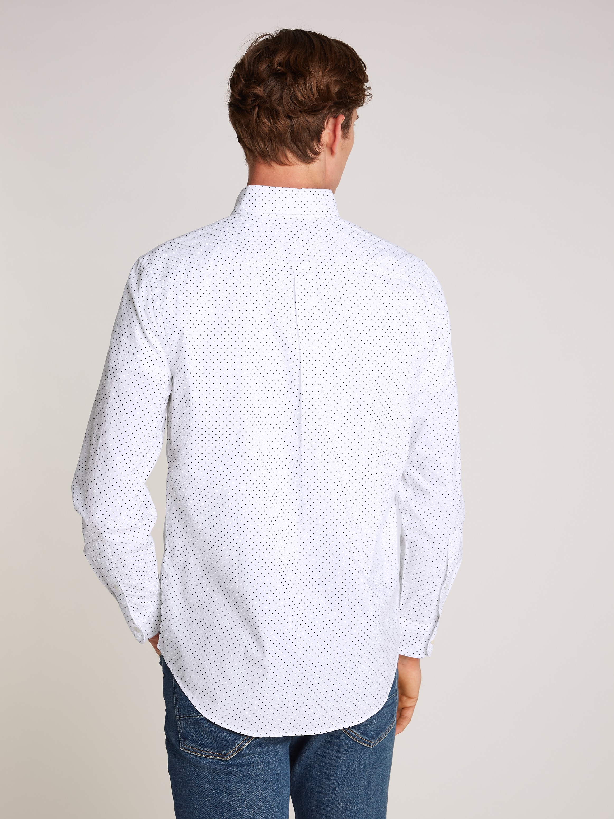Tommy Hilfiger Businesshemd "FLEX POPLIN POLKA DOT Regular Fit SHIRT", mit günstig online kaufen