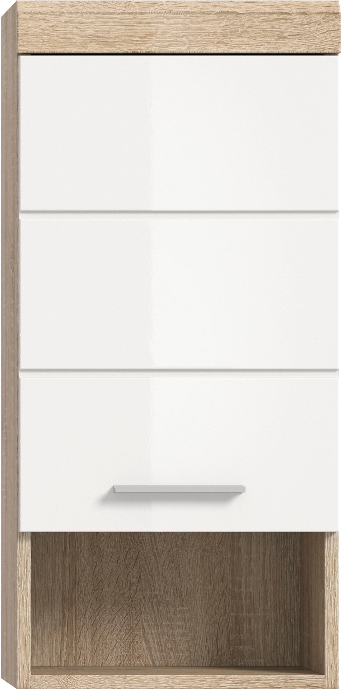 welltime Hängeschrank »SIENA, Breite 37cm, 1 Tür, 1 offenes Fächer, 1 Einlegeboden, MDF-Front« TOPSELLER!, 1 Stk. tlg. in verschiedenen Farben erhältlich, Badmöbel, Badschrank, Schrank, Bad