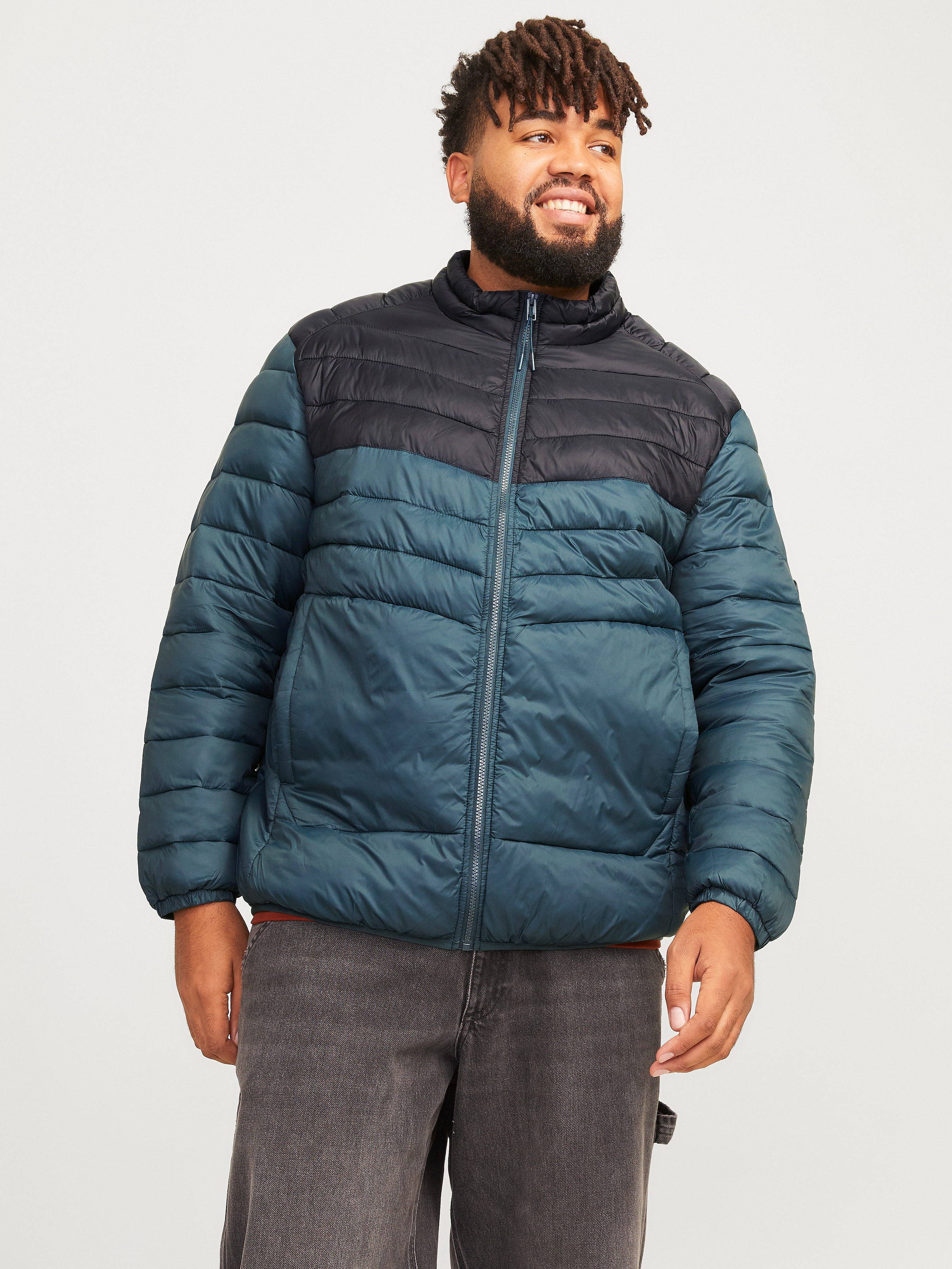 Jack & Jones PlusSize Steppjacke »JJESPRINT PUFFER COLLAR NOOS PLS«