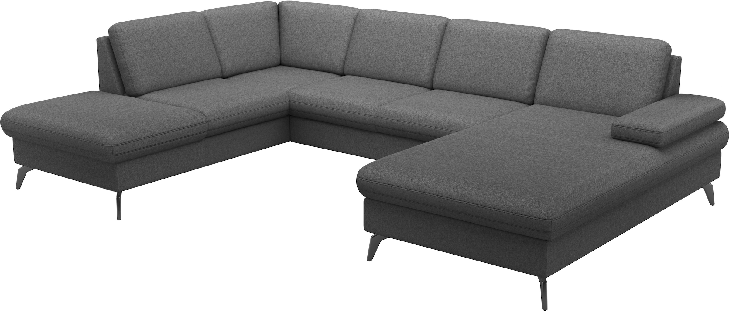 sit&more Wohnlandschaft »Morris Jubi U-Form«, inkl. Armteilfunktion und 1 Zierkissen, wahlweise mit Bettfunktion