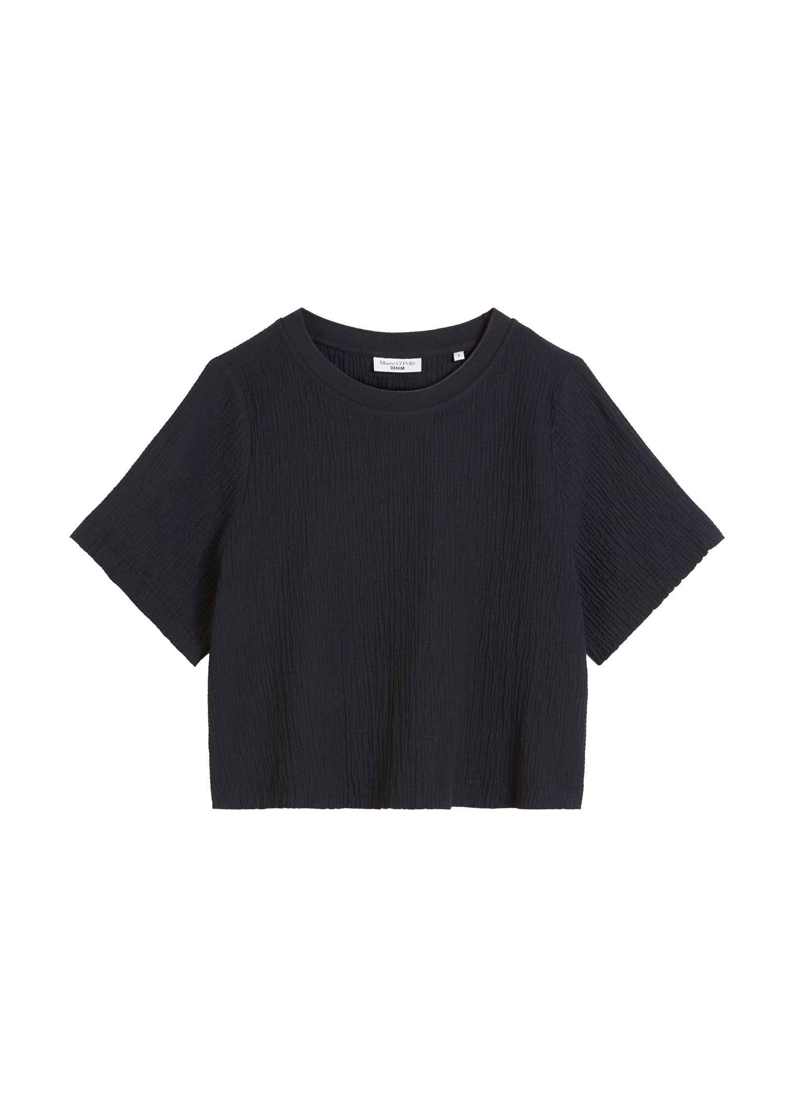Marc O'Polo DENIM Kurzarmbluse »mit markanter Struktur«