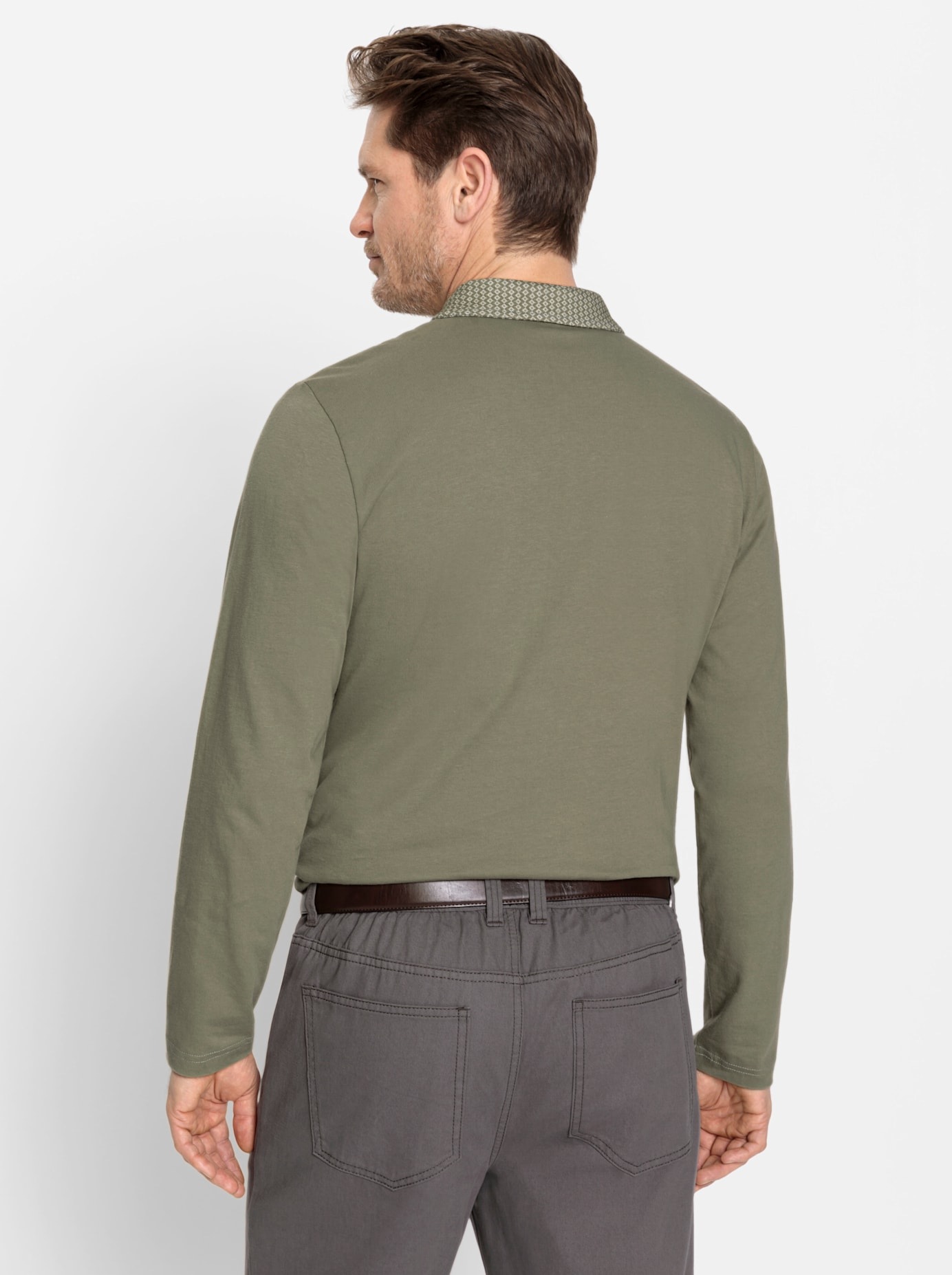 Marco Donati Poloshirt »Langarm-Poloshirt«, (1 tlg.)