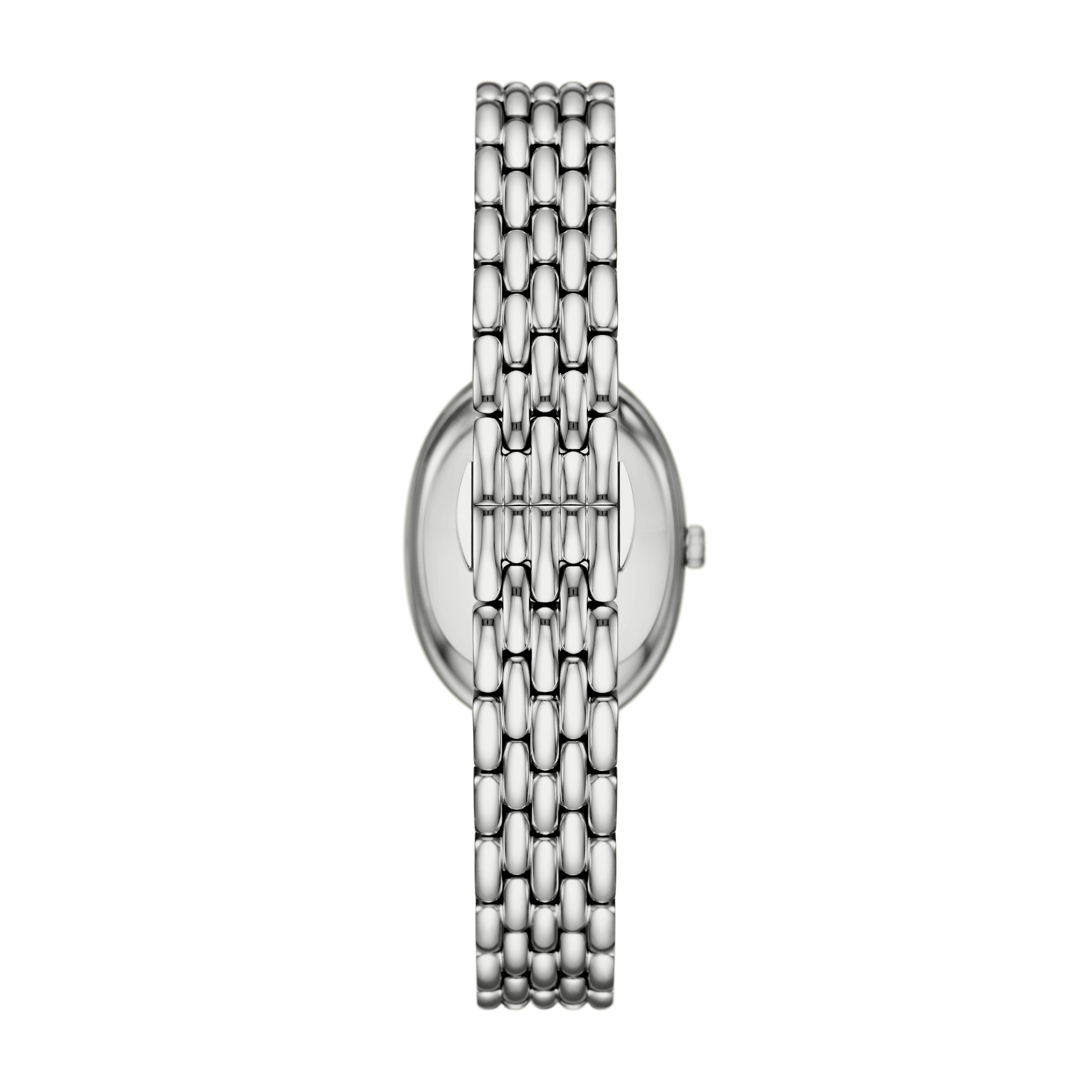 Emporio Armani Quarzuhr, Armbanduhr, Damenuhr, Edelstahlarmband, analog