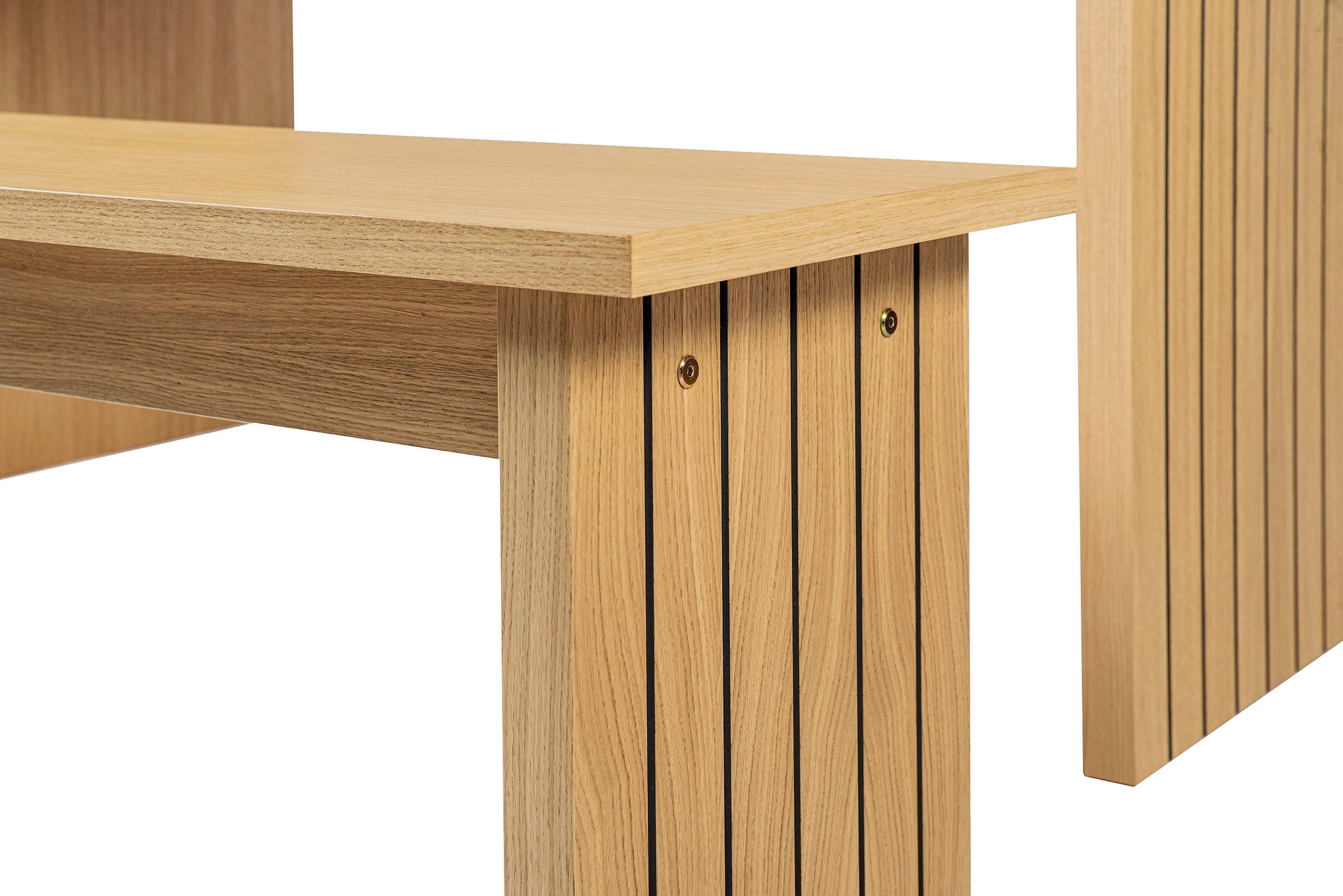 Woodman Esstisch »Stripe«, Holzfurnier aus Eiche