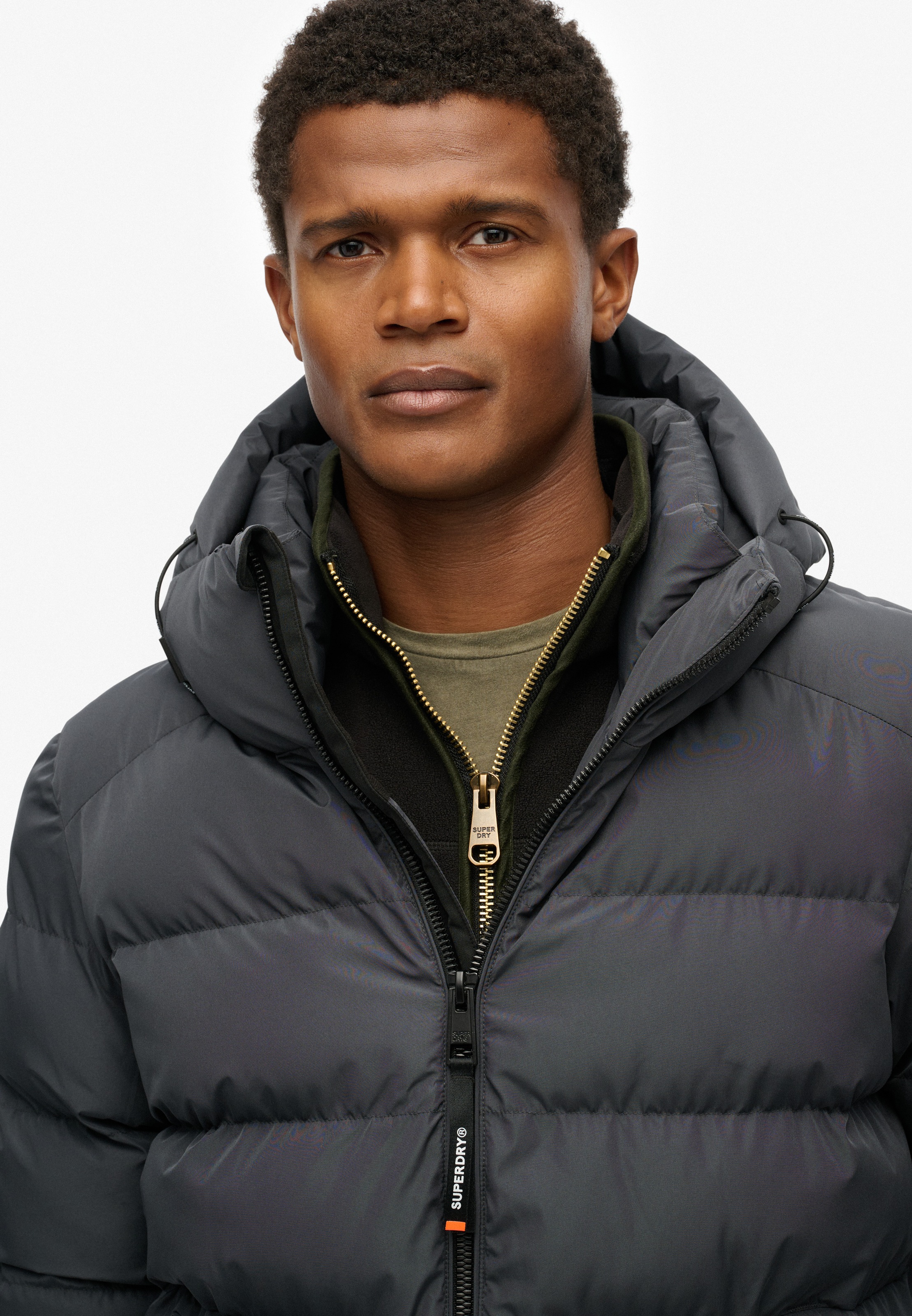 Superdry Steppjacke »HOODED SPORTS PUFFER JACKET«, mit Kapuze
