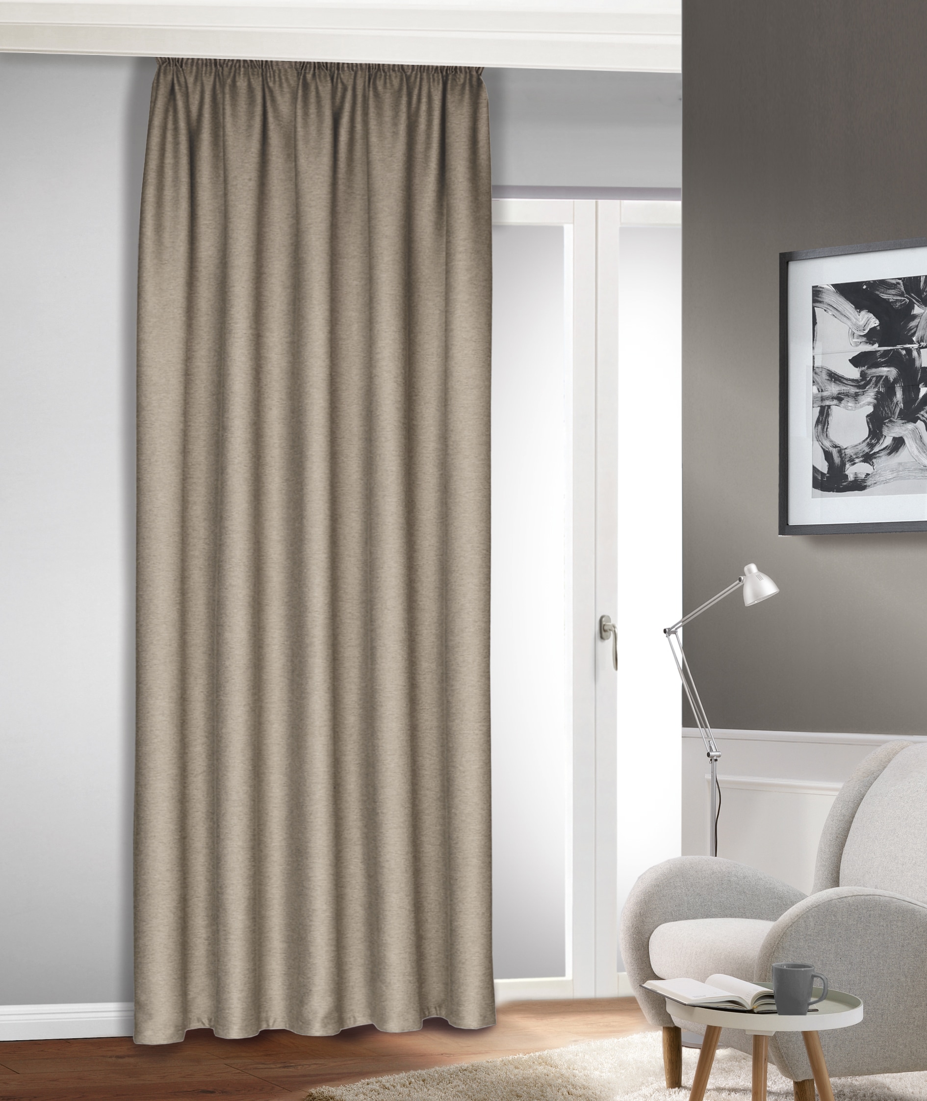 HOMING Vorhang "Tia" Kräuselband 1 Stk. tlg. Fertigschal günstig online kaufen