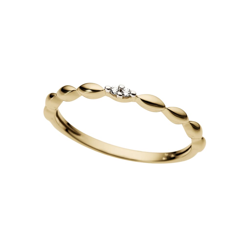 Firetti Diamantring »Schmuck Geschenk Gold 333 Damenring Goldring Diamant«, mit Brillanten