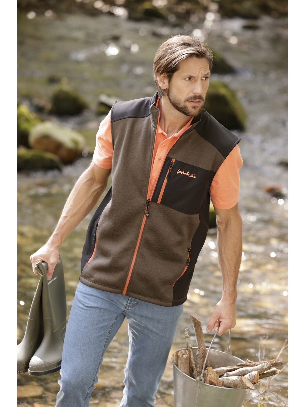 Jan Vanderstorm Softshellweste »Outdoorweste ADALWOLF«