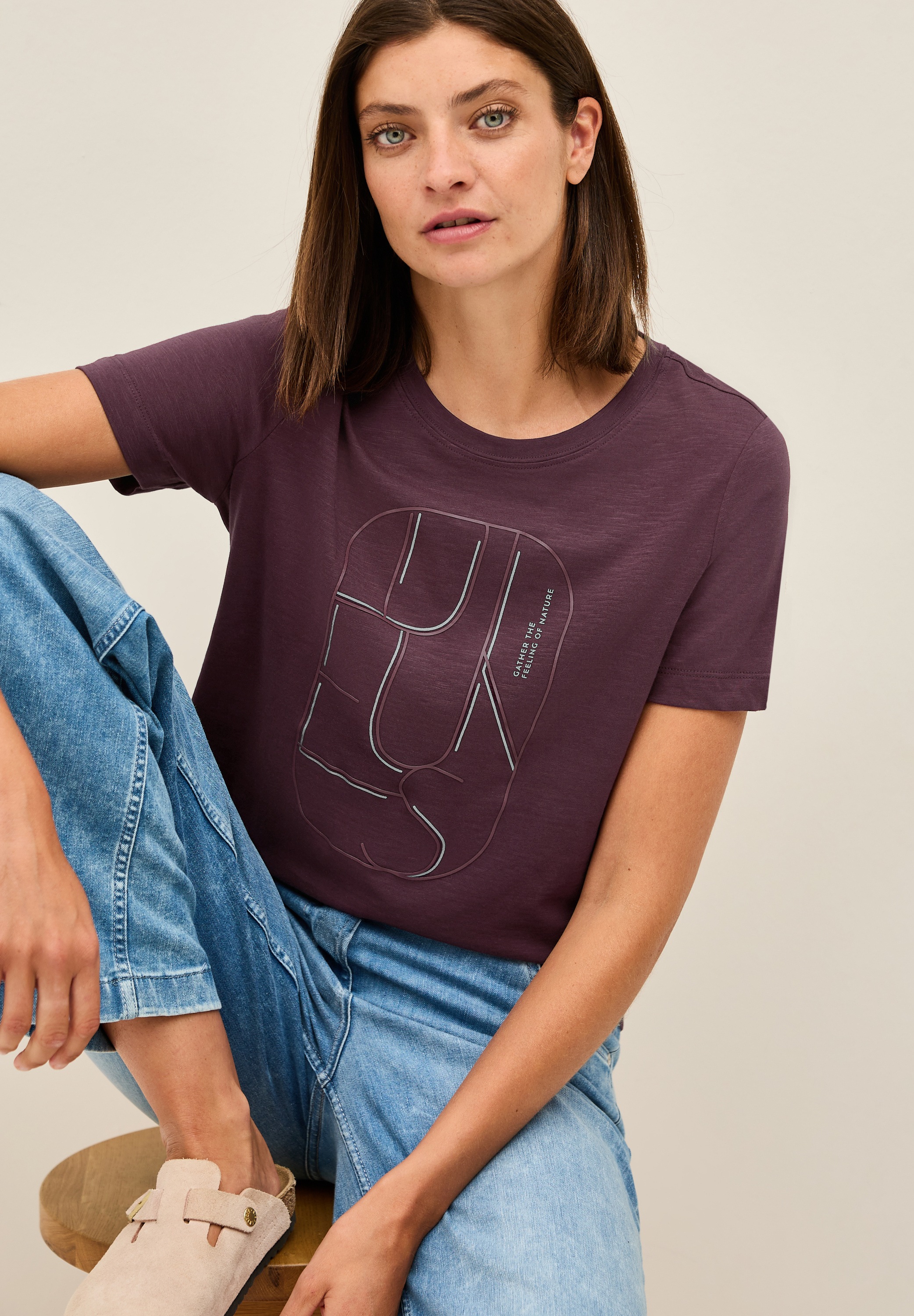 Cecil T-Shirt, mit Artwork günstig online kaufen