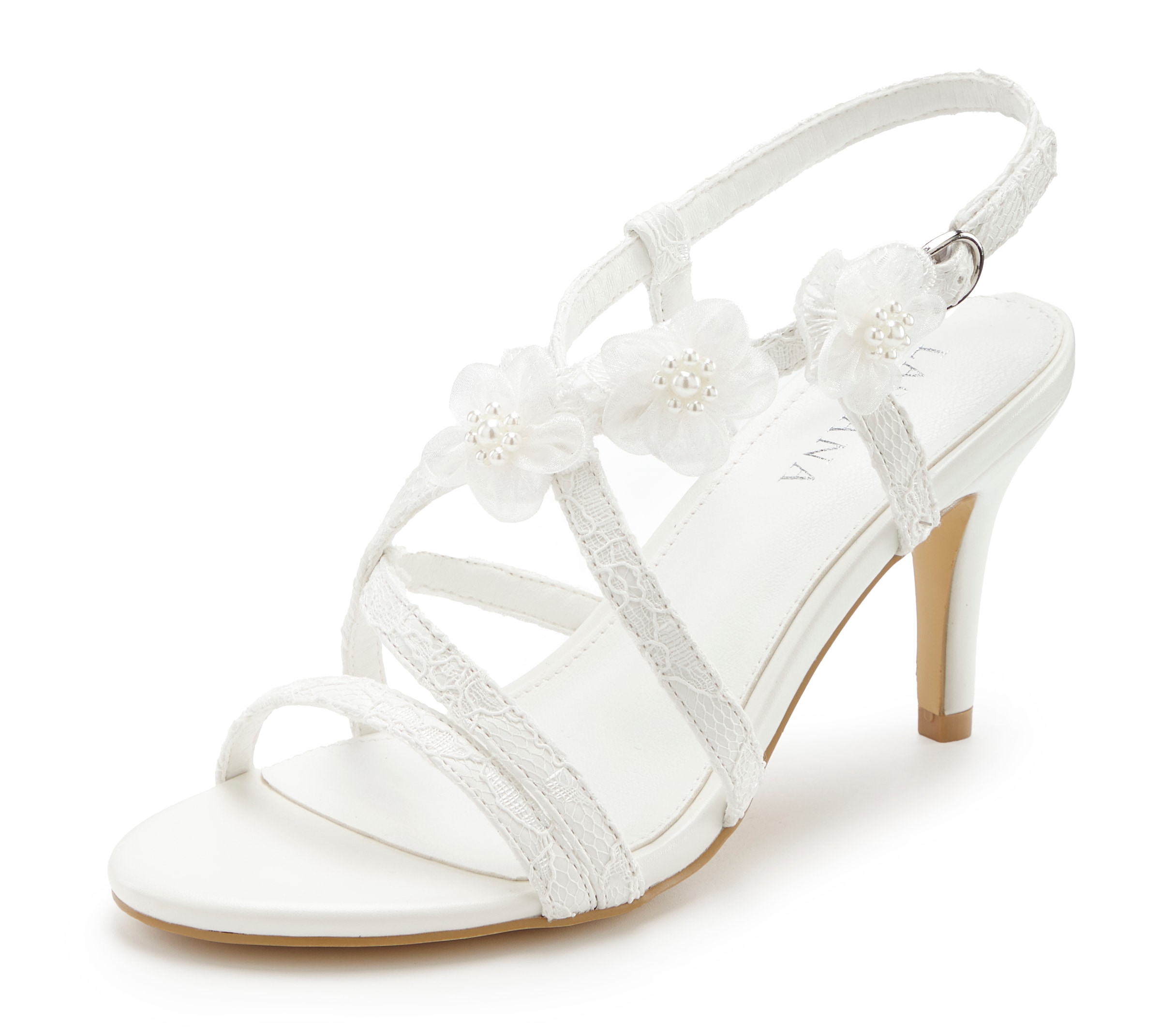 LASCANA High-Heel-Sandalette »Sommerschuh«, Romantische Sandalette