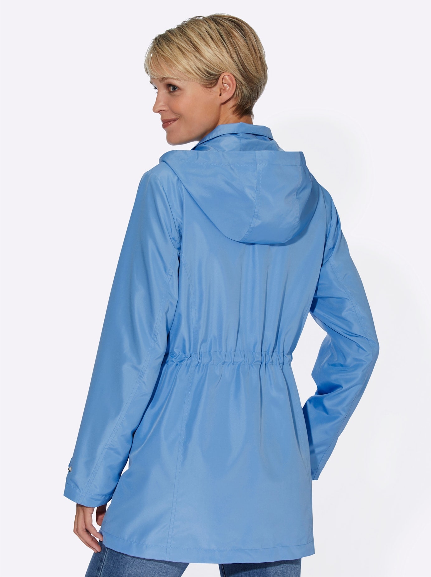 Classic Basics Langjacke, mit Kapuze